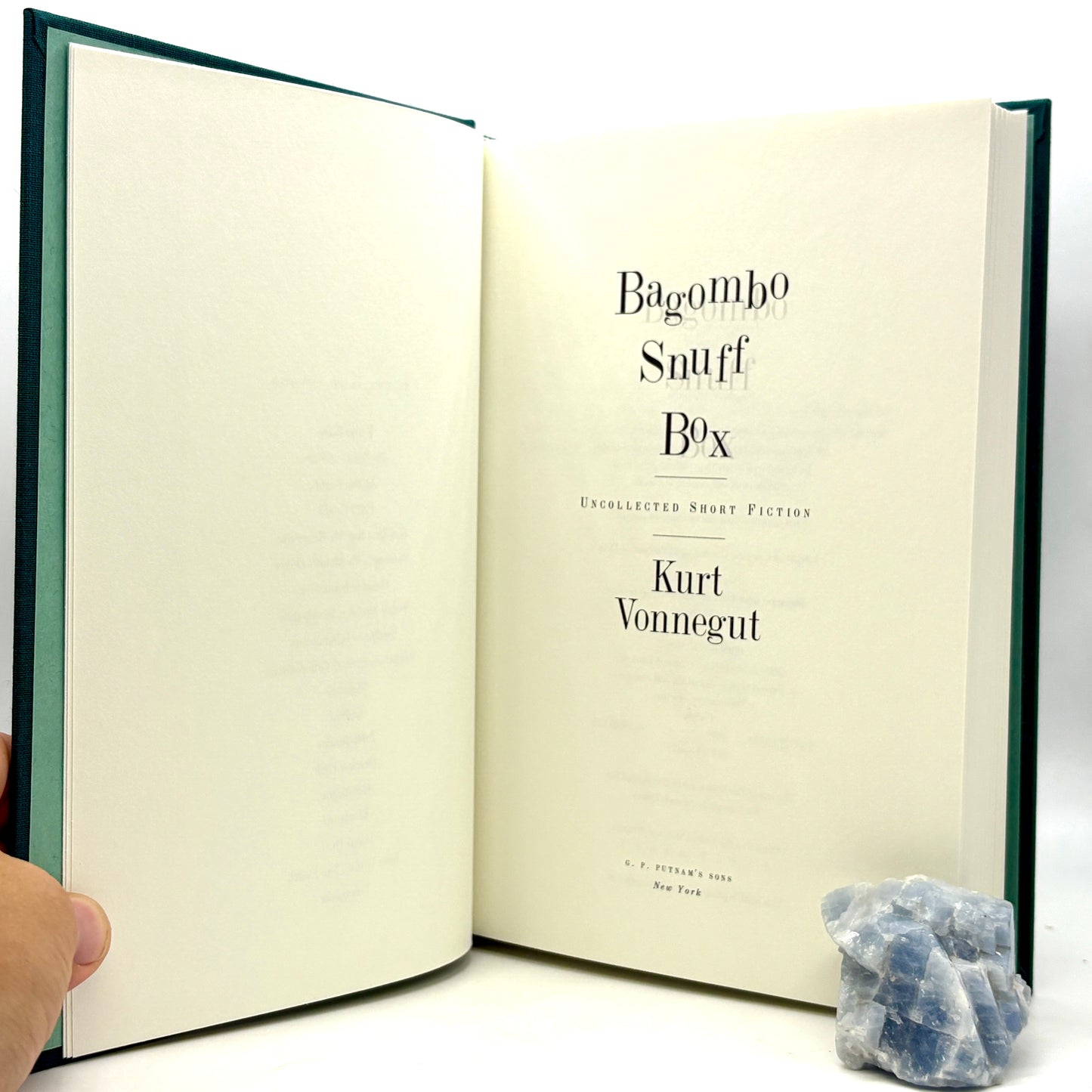 VONNEGUT, Kurt "Bagombo Snuff Box" [Putnam, 1999] Signed 1st Edition