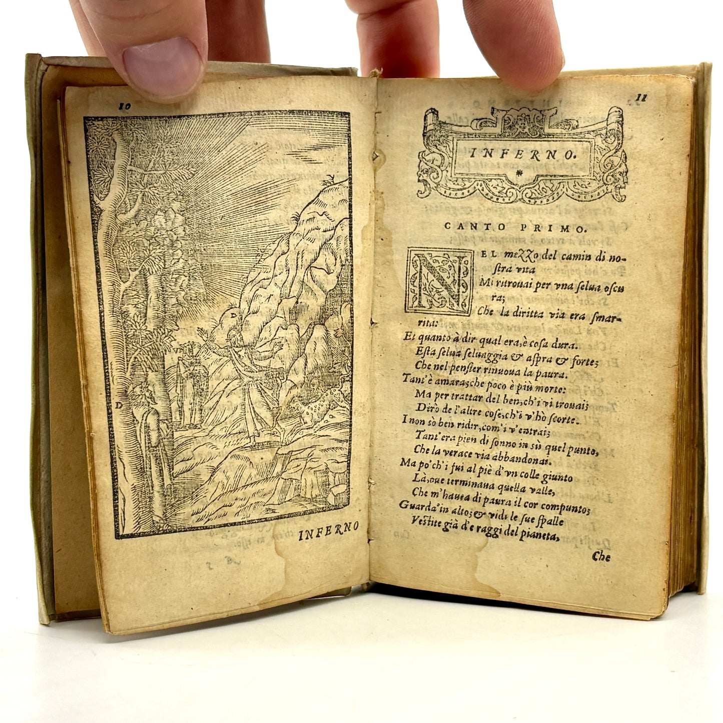 DANTE, Alighieri "Dante con nuove, et utili ispositioni" [Guglielmo Rouillio, 1575] Divine Comedy