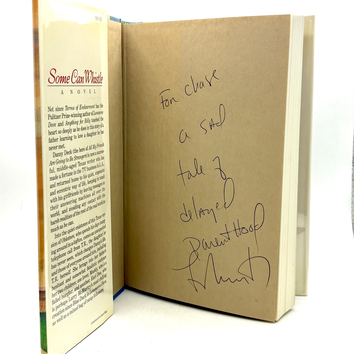 MCMURTRY, Larry "Some Can Whistle" [Simon & Schuster, 1989] Inscribed 1st Printing