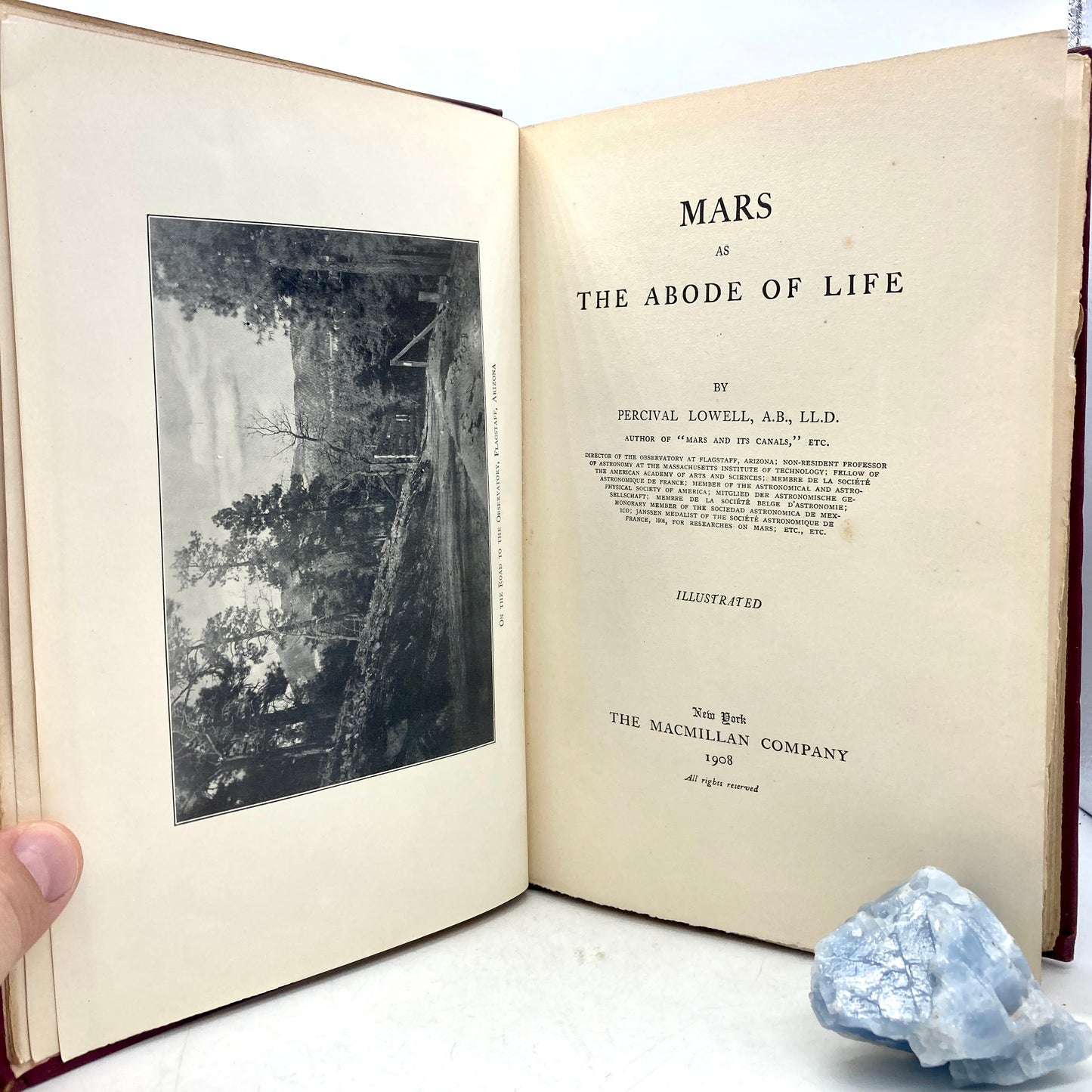 LOWELL, Percival "Mars as the Abode of Life" [Macmillan, 1908] 1st Edition