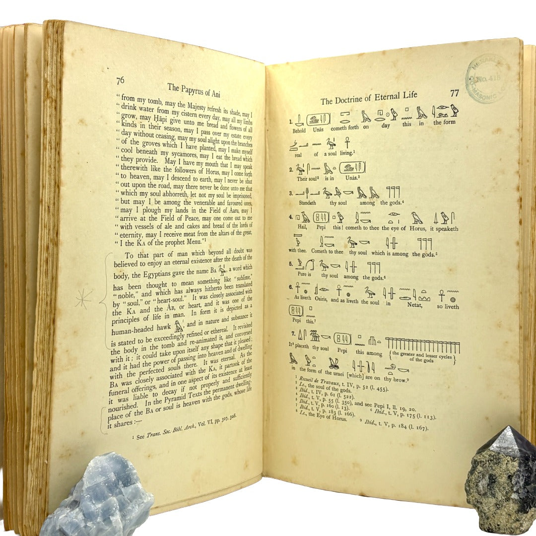 BUDGE, E. A. Wallis "The Book of the Dead: The Papyrus of Ani" [Medici Society, 1913]