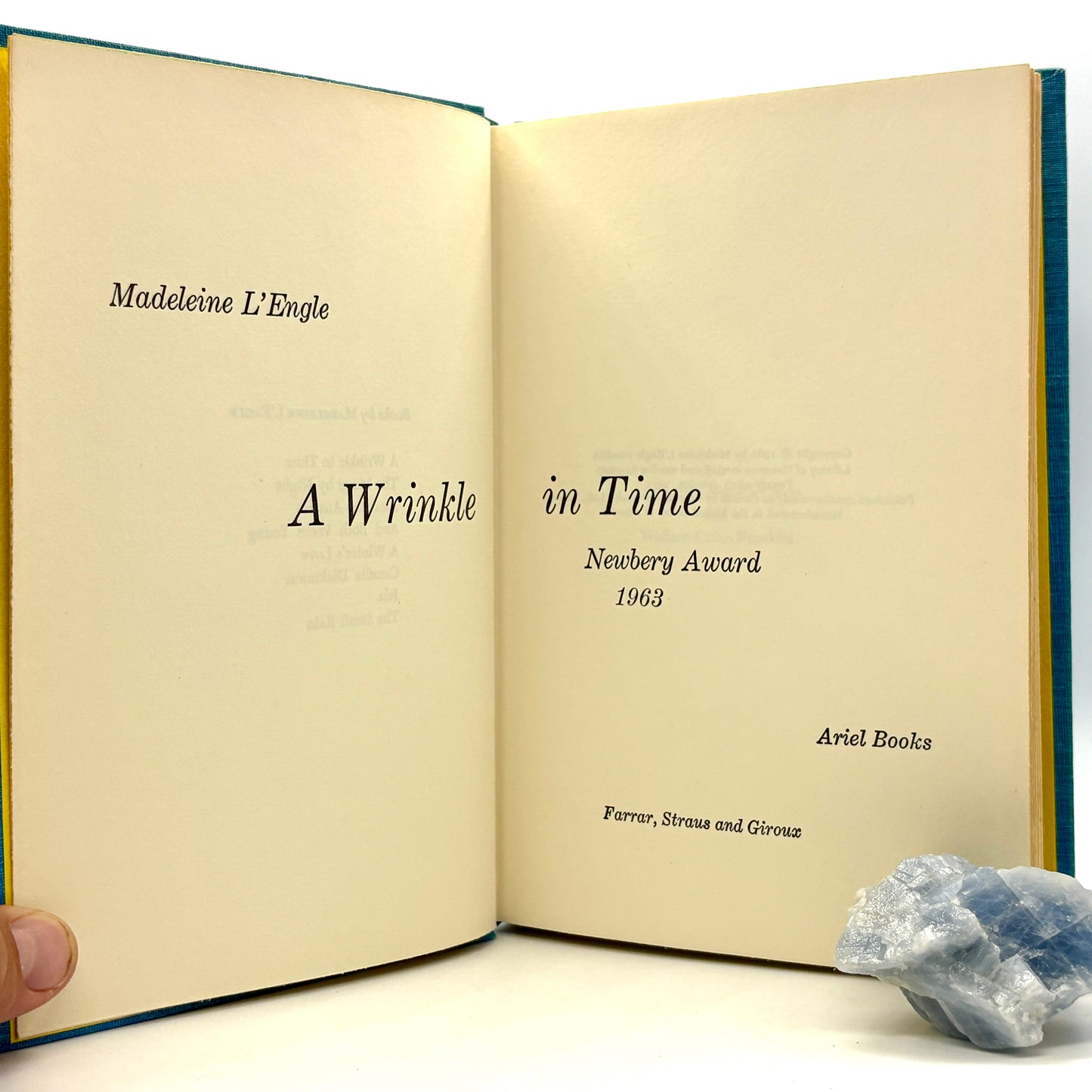 L'ENGLE, Madeleine "A Wrinkle in Time" [Farrar, Straus and Giroux, 1971] Signed