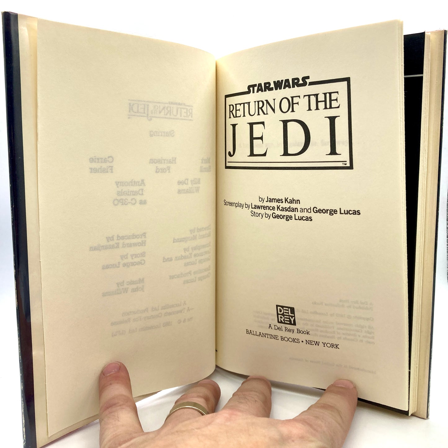 KAHN, James "Return of the Jedi" [Del Rey, 1983] 1st Book Club Edition