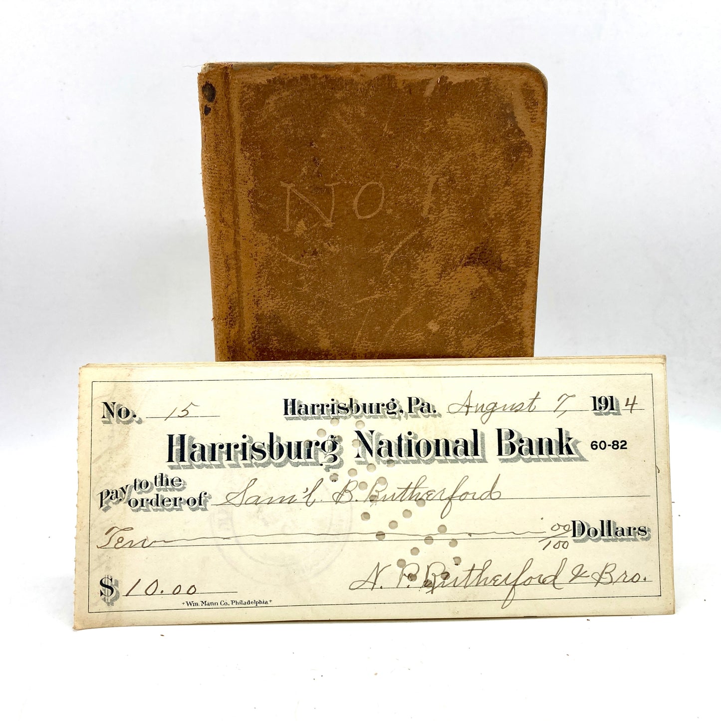 RUTHERFORD, F.W. - Handwritten Cash Book 1914-1917