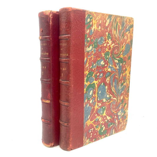 DE LA FONTAINE, Jean "Les Fables de La Fontaine" [E. Flammarion, c1885] - Two Volumes. - Buzz Bookstore