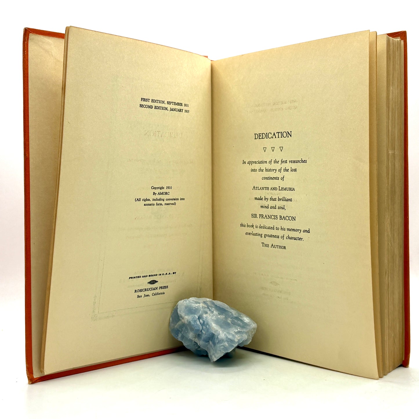 CERVÉ, W. S. “Lemuria: The Lost Continent of the Pacific” [Rosicrucian Press, 1935]
