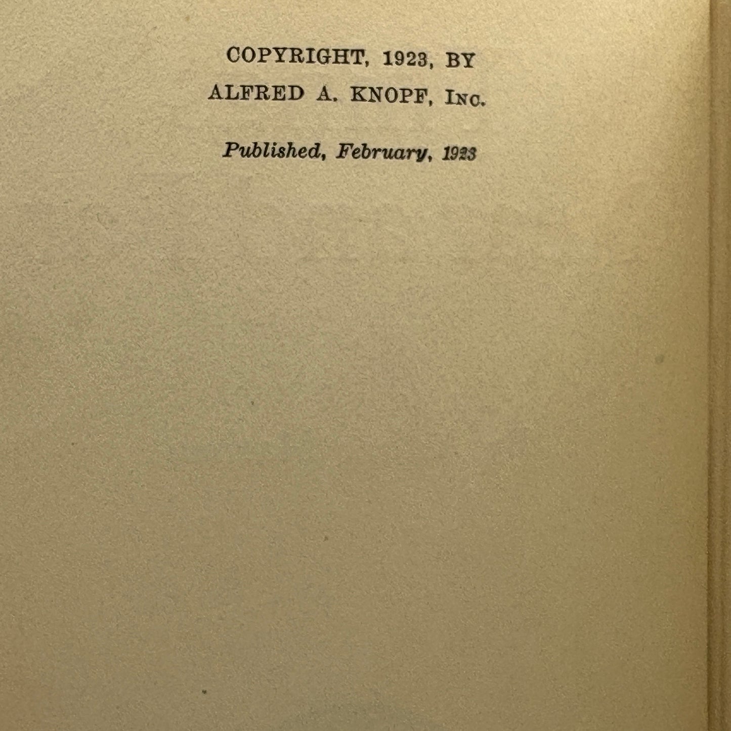 MACHEN, Arthur “Things Near and Far” [Alfred A. Knopf, 1923] 1st Edition