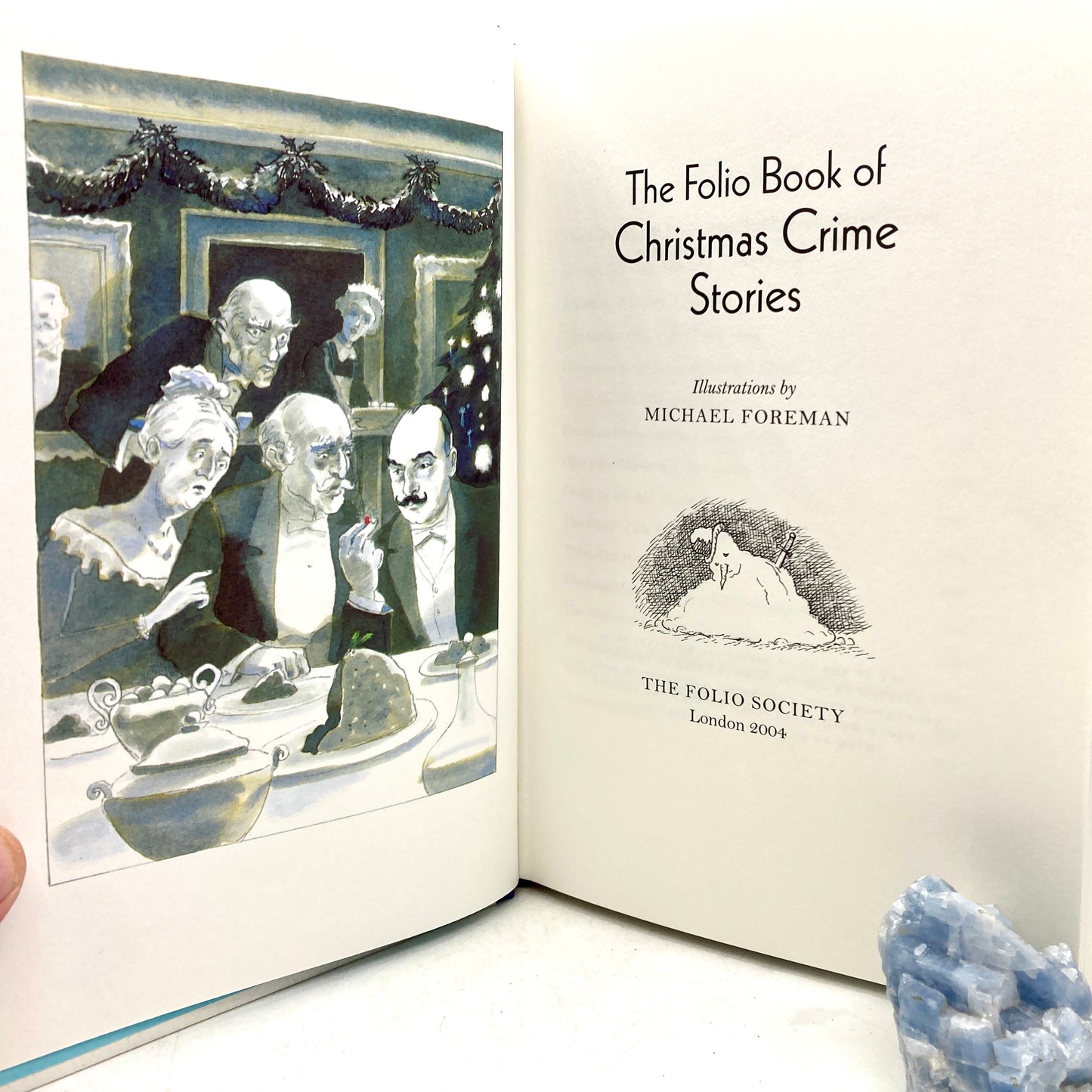 "The Folio Book of Christmas Crime Stories" [Folio Society, 2004] Illustrated