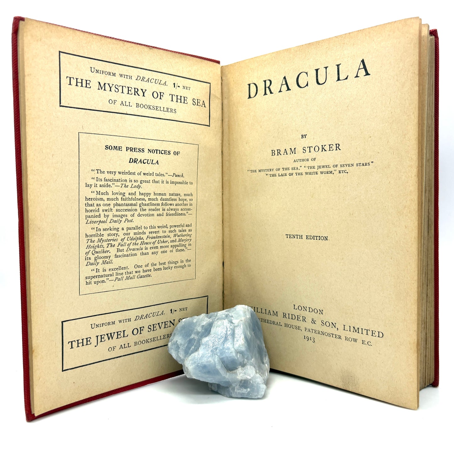 STOKER, Bram "Dracula" [William Rider & Son, 1913] 10th Edition