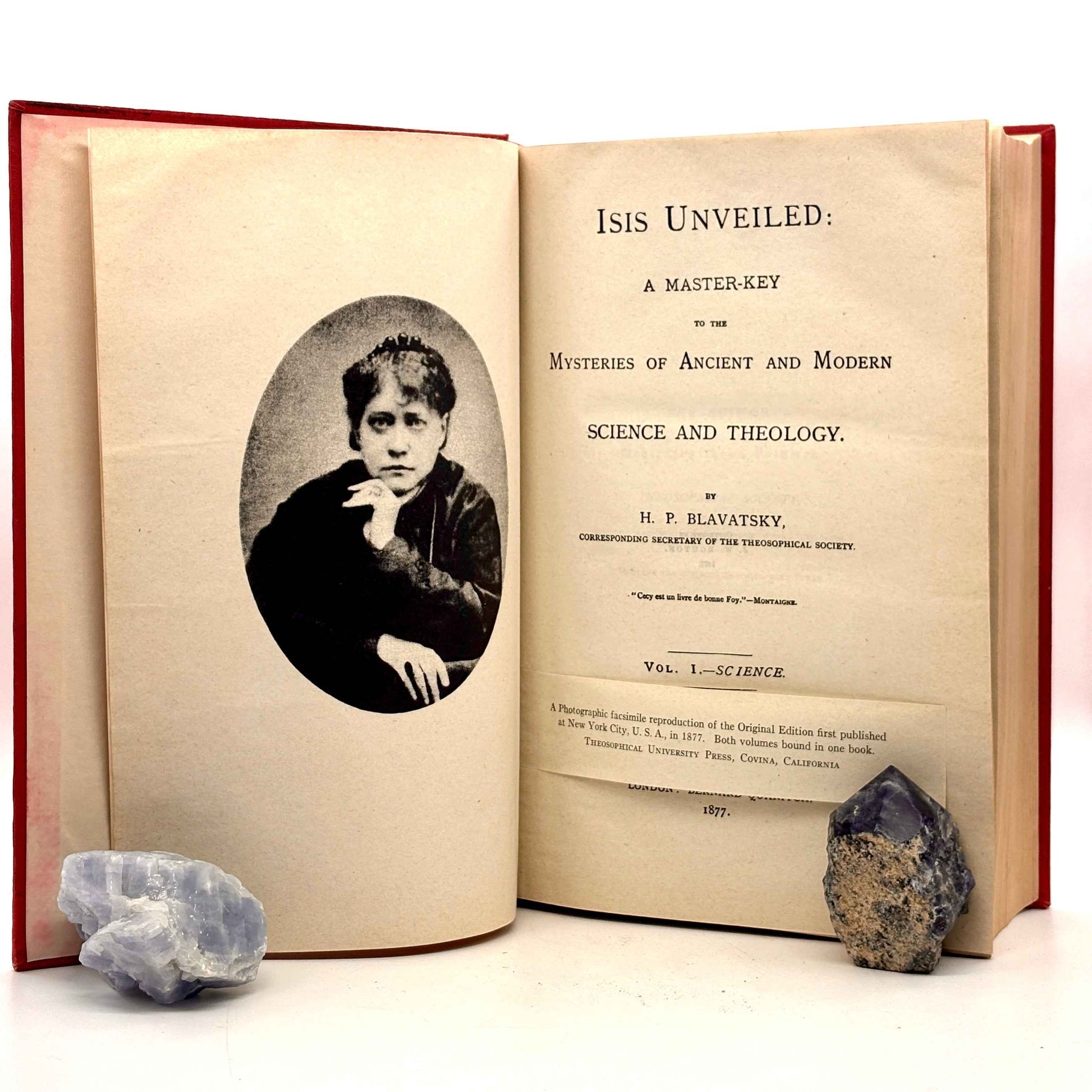 BLAVATSKY, Helena Petrovna “Isis Unveiled” [Theosophical University Press, c1946]