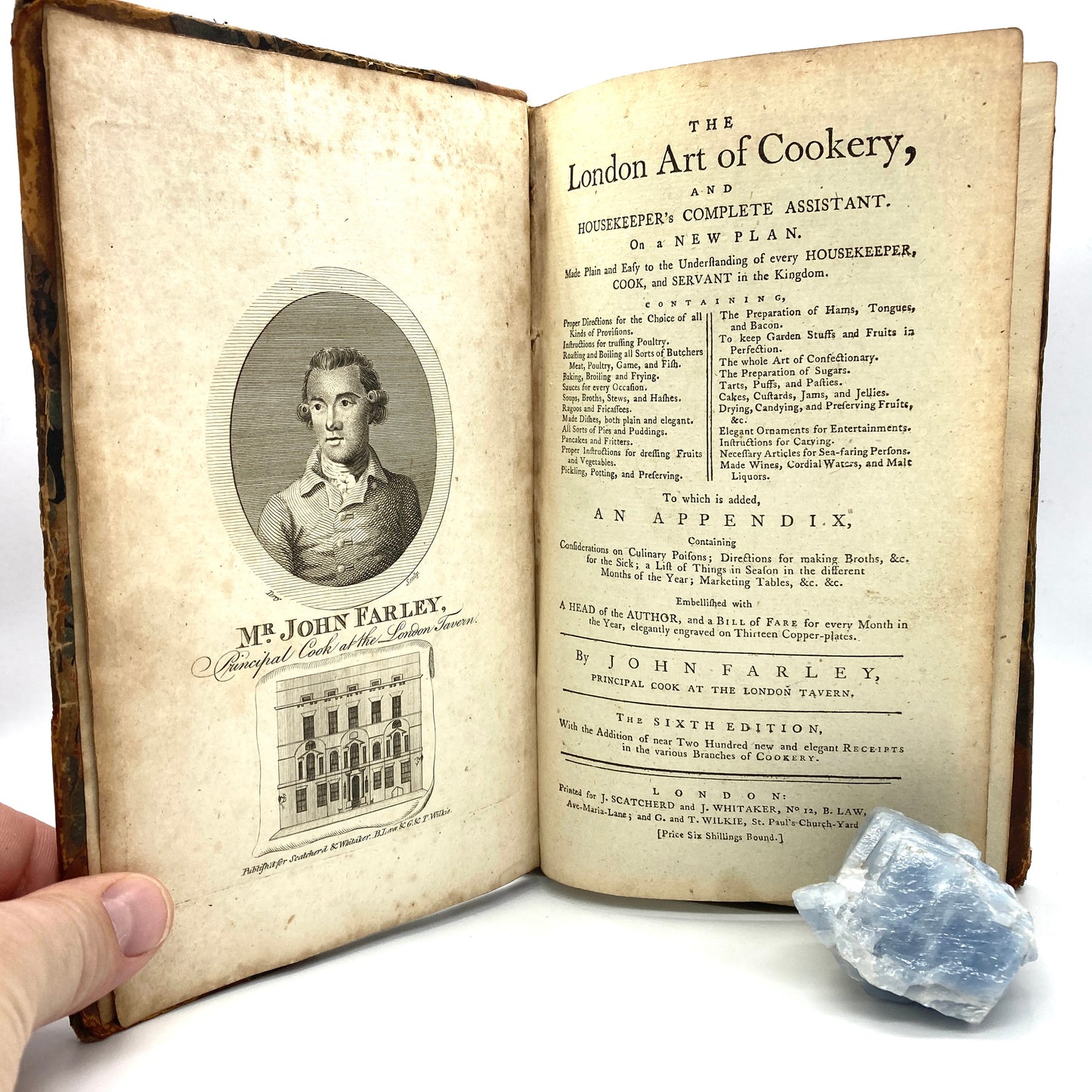 FARLEY, John "The London Art of Cookery" [Scatcherd & Whitaker, 1789]