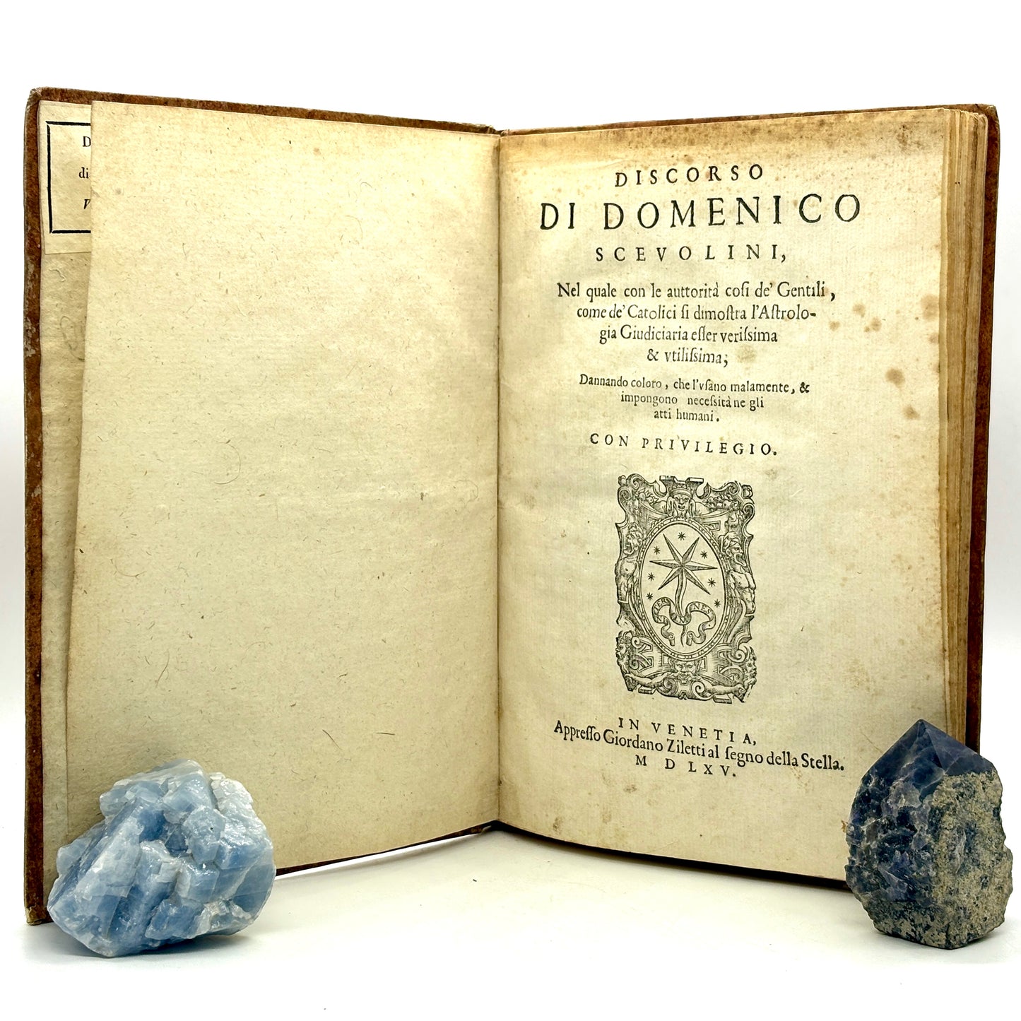 SCEVOLINI, Domenico “Discorso” [Giordano Ziletti, 1565] Astrology