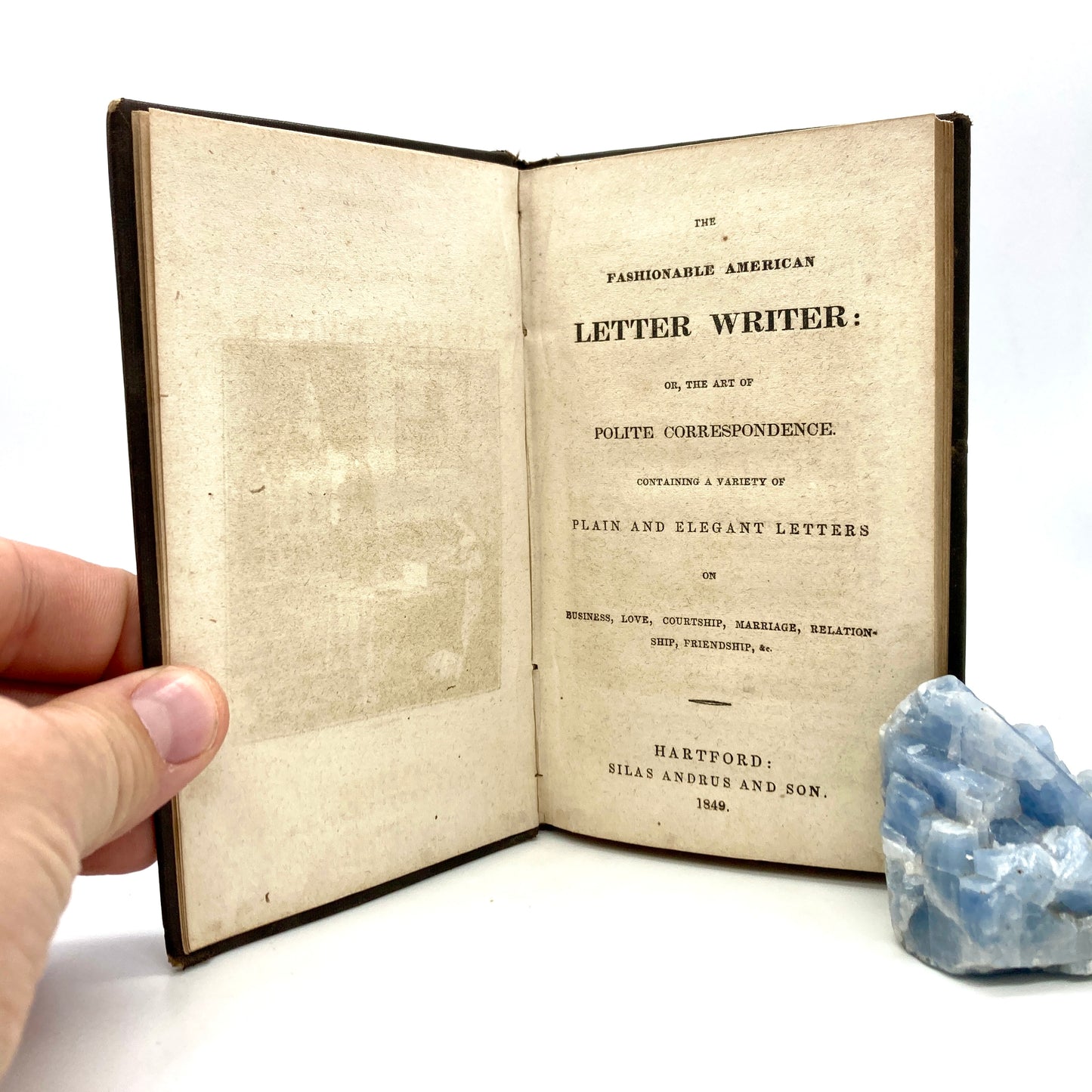 "The Fashionable American Letter Writer" [Silus Andrus & Son, 1849]