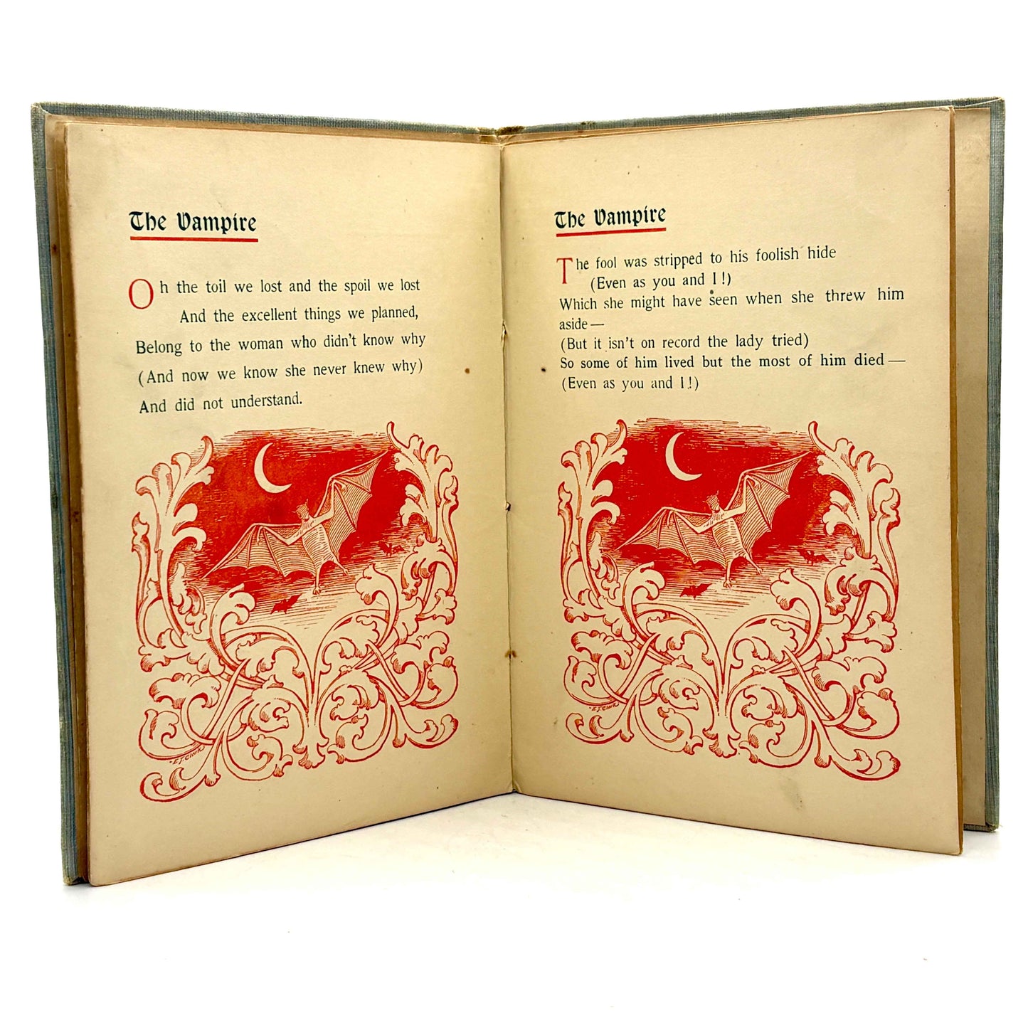 KIPLING, Rudyard "The Vampire" [Privately Printed, 1898]