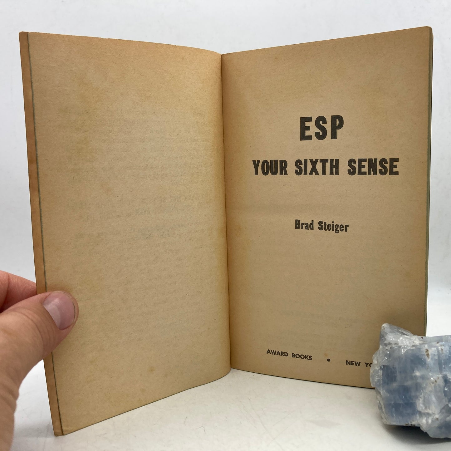 STEIGER, Brad "ESP, Your Sixth Sense" [Award Books, 1966] 1st Printing