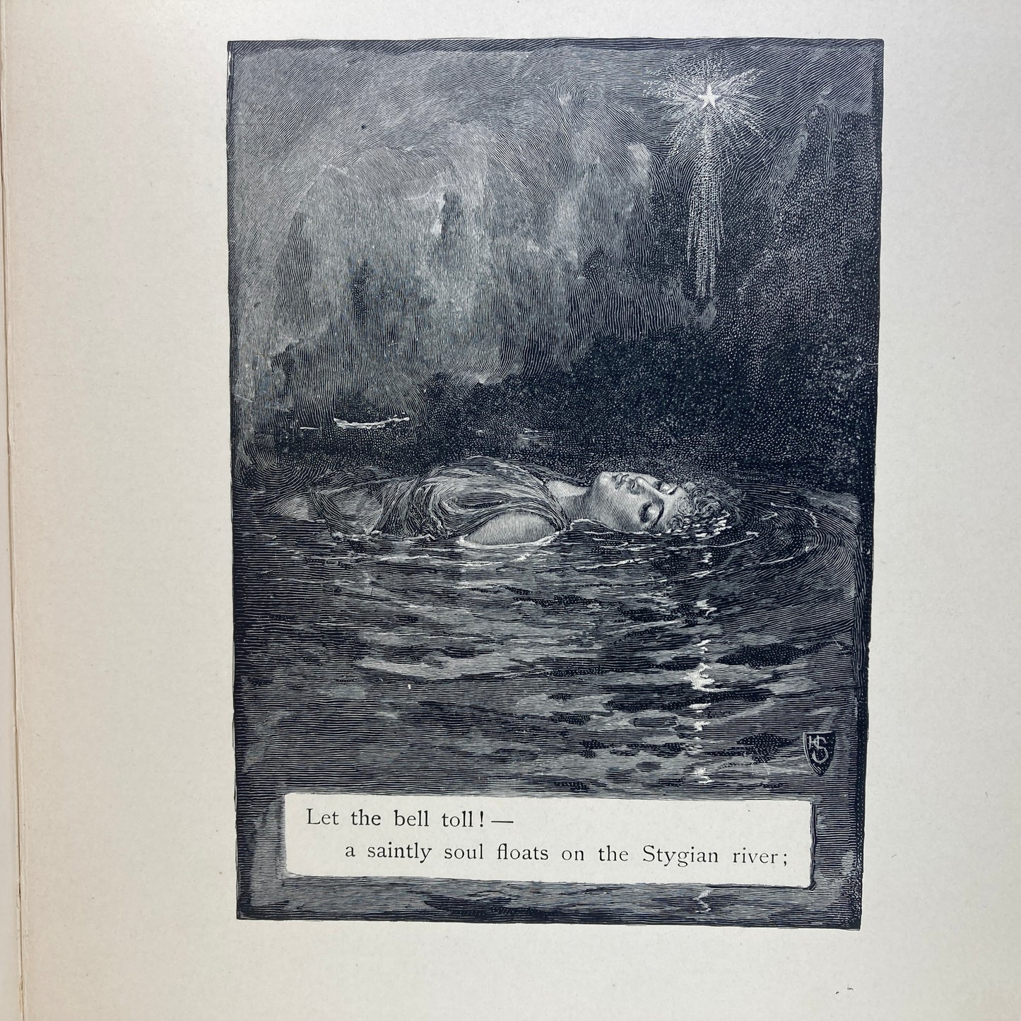 POE, Edgar Allan "Lenore" [H.M. Caldwell, 1885] Illustrated