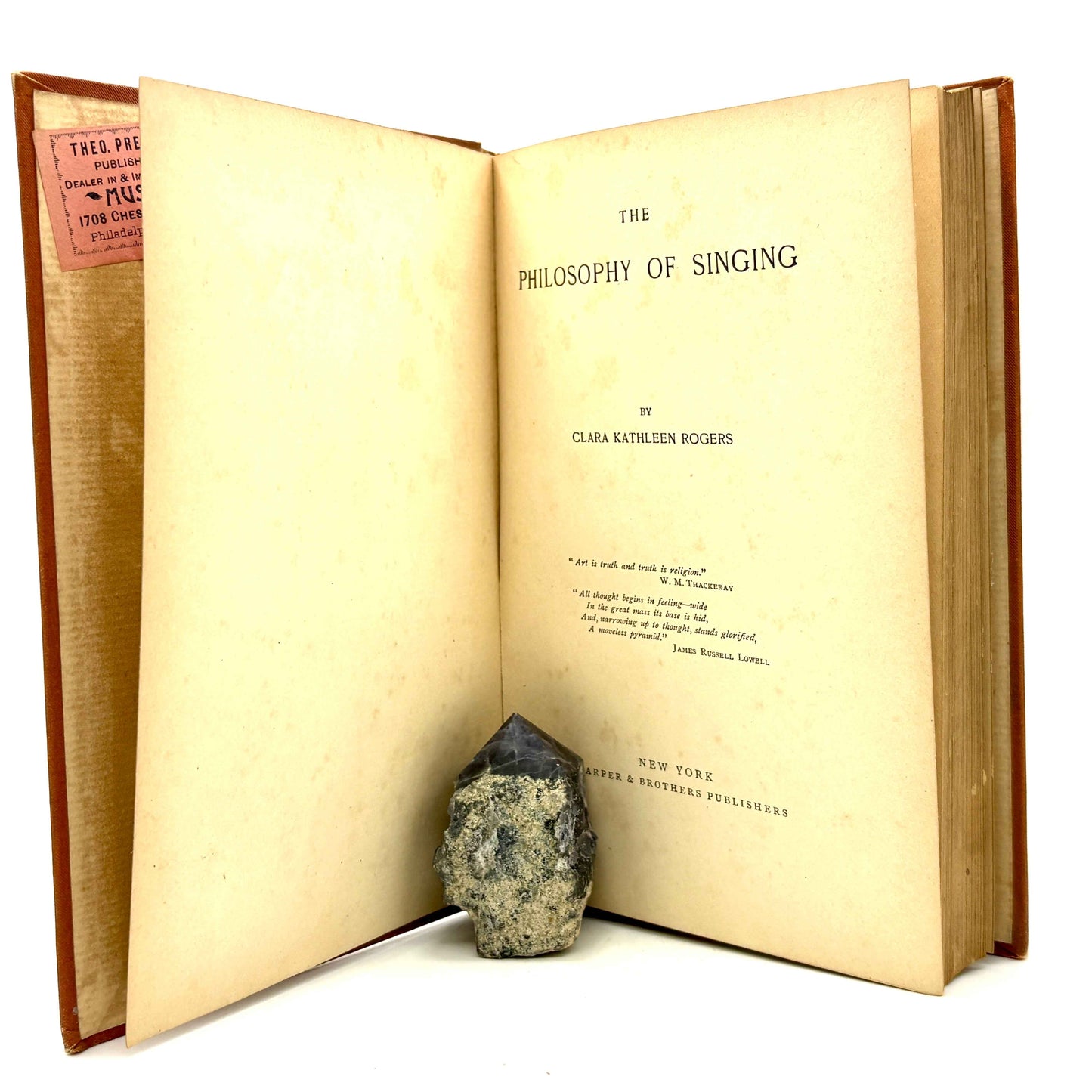 ROGERS, Clara Kathleen "The Philosophy of Singing" [Harper & Brothers, 1893]