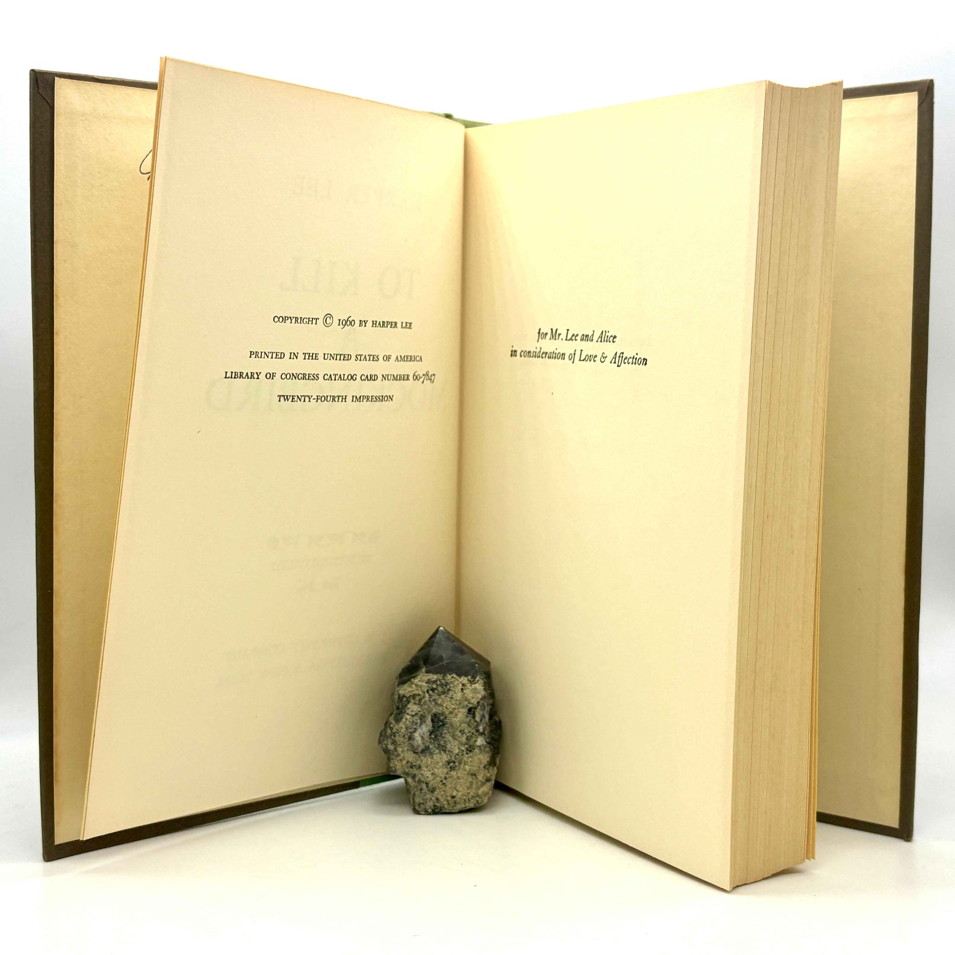 LEE, Harper "To Kill A Mockingbird" [Lippincott, 1960] 24th Impression