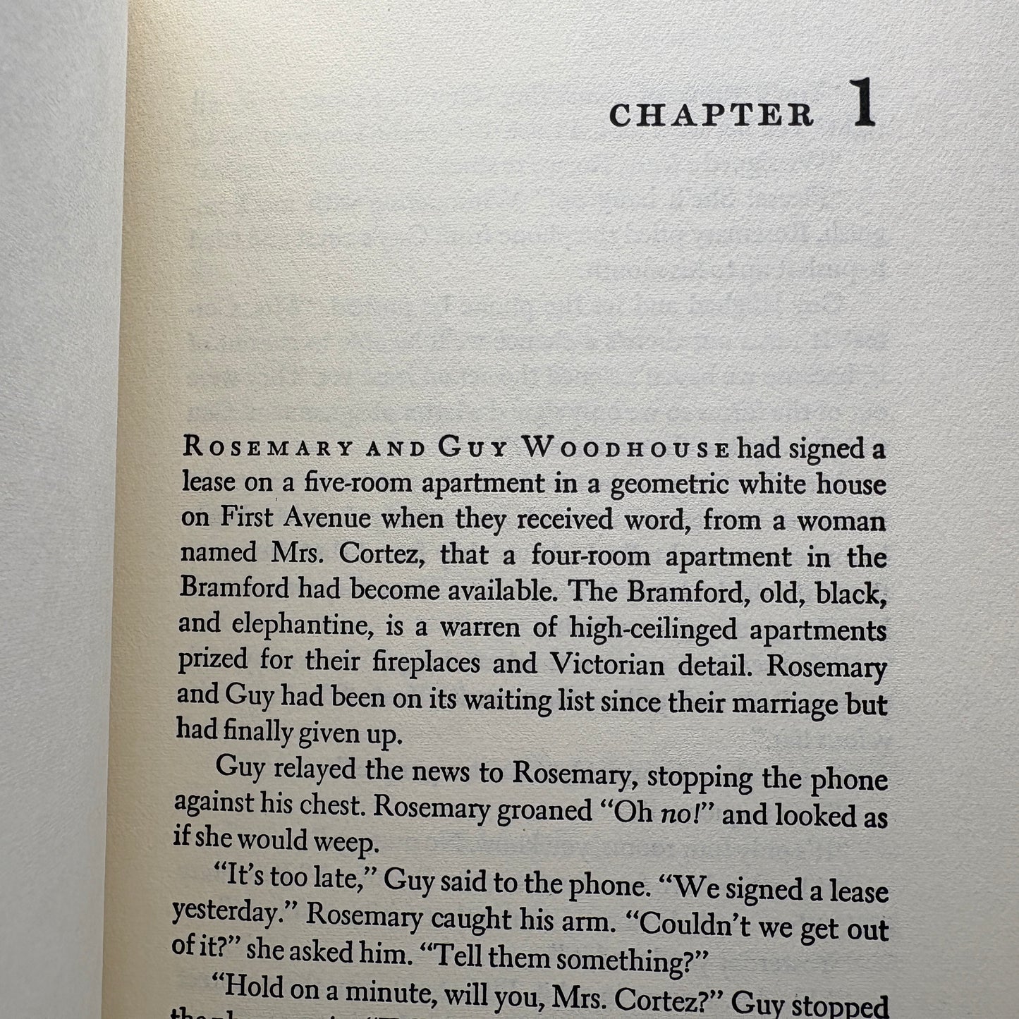 LEVIN, Ira "Rosemary's Baby" [Random House, 1967] 5th Printing