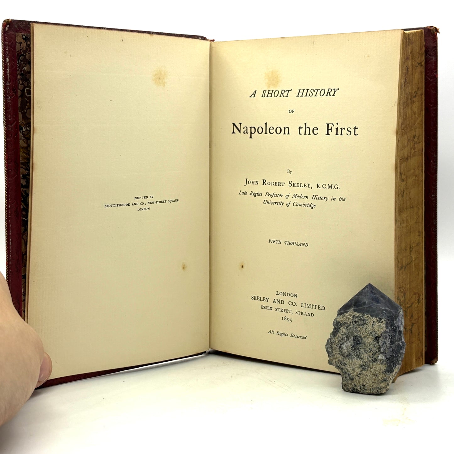 SEELEY, John Robert “A Short History of Napoleon the First” [Seeley & Co, 1895]