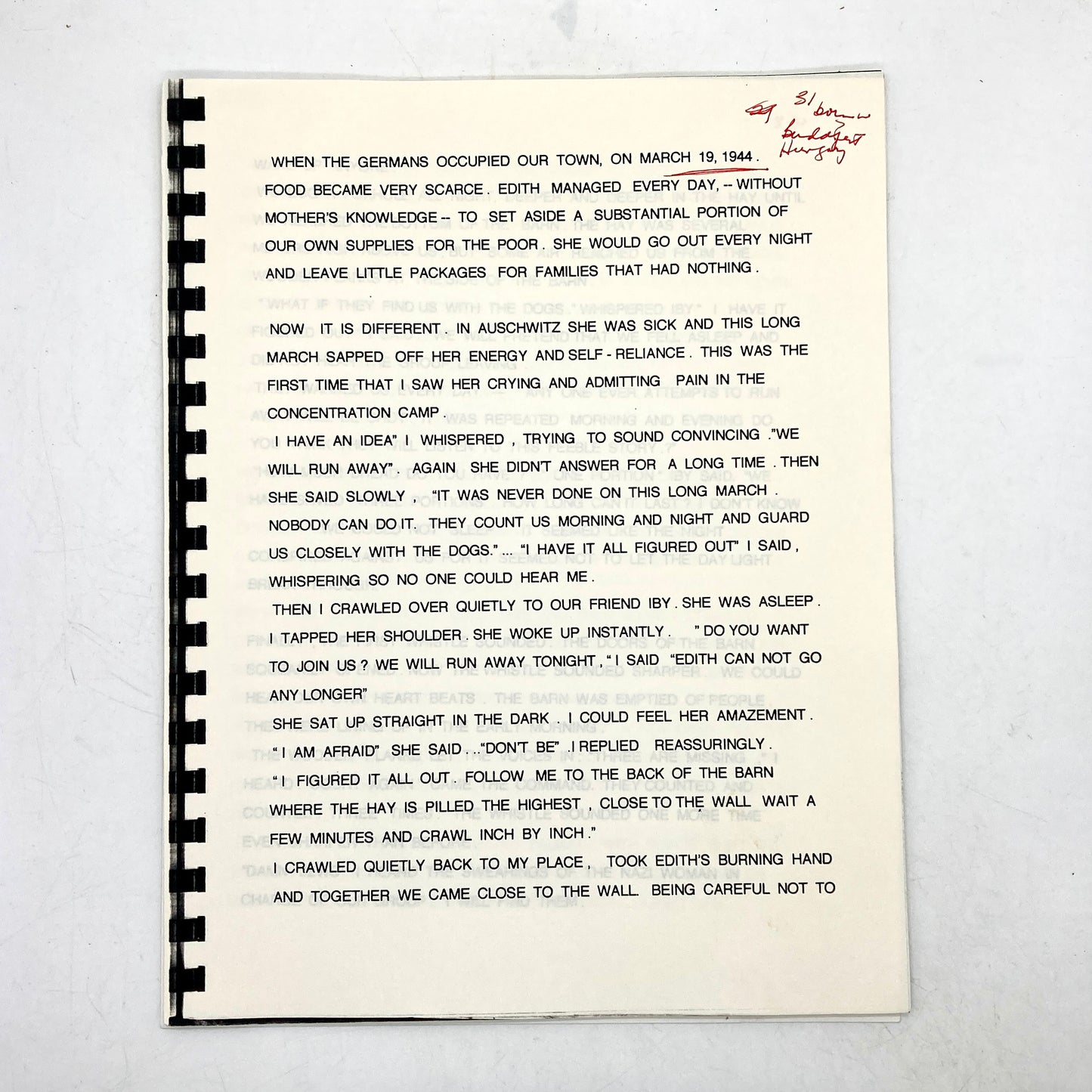 CAHANA, Alice Lok - Personal Manuscript and Holograph Letter [Date Unknown]