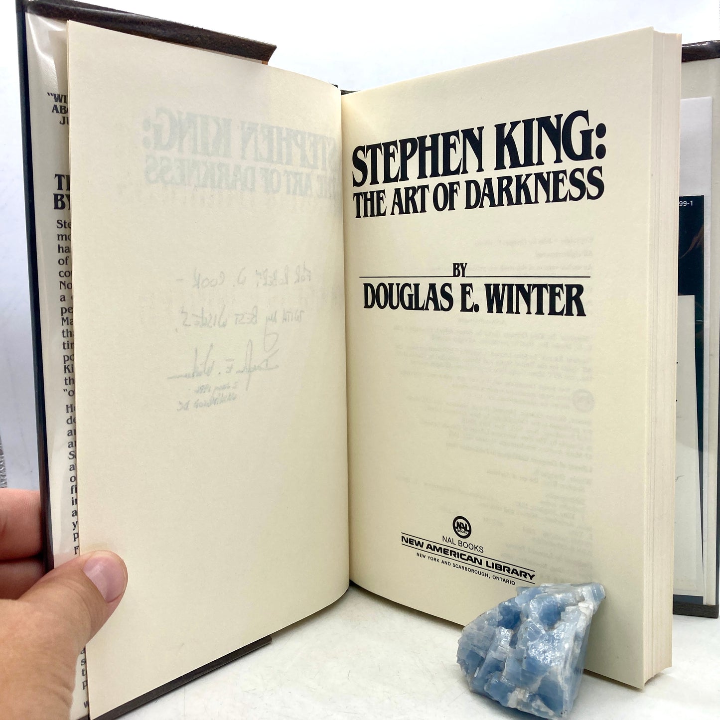 WINTER, Douglas E. "Stephen King: The Art of Darkness" [New American Library, 1984] Signed