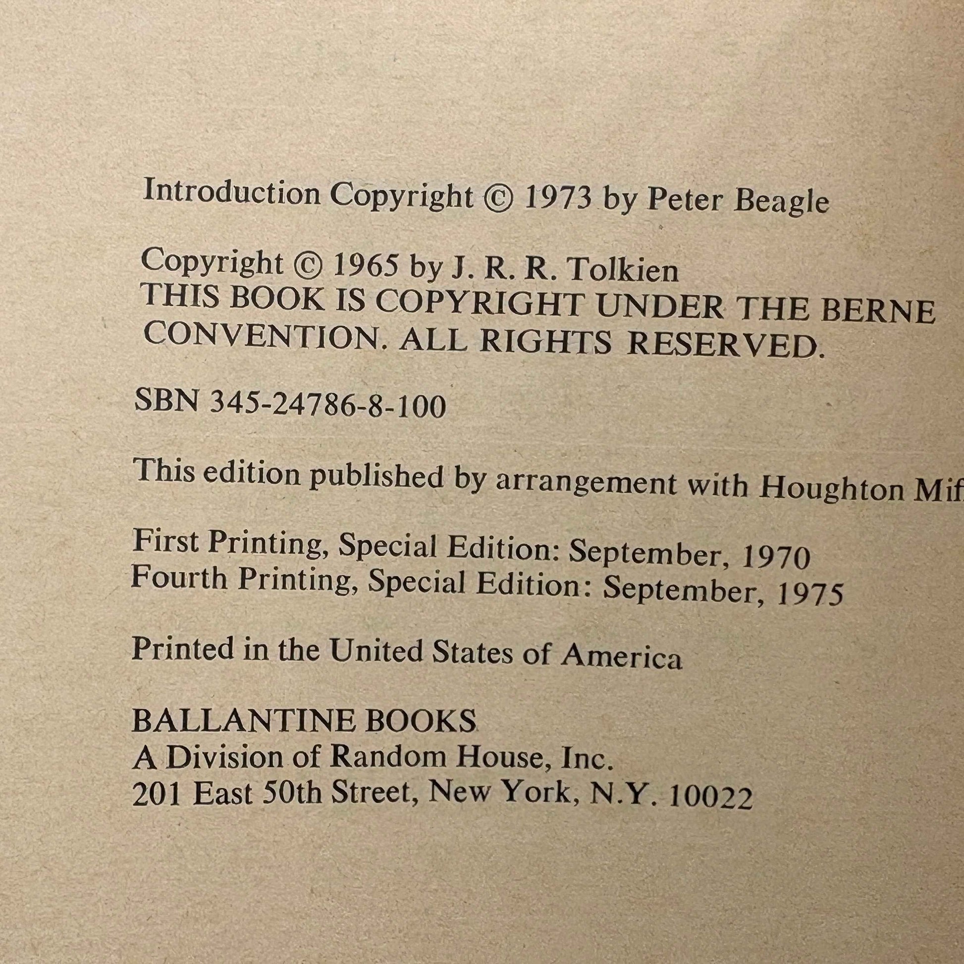 TOLKIEN, J.R.R. "The Lord of the Rings Trilogy" [Ballantine Books, 1975] Boxed Set