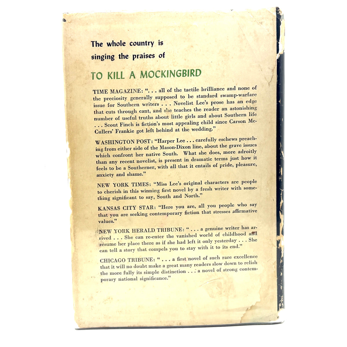 Lee, Harper “To Kill a Mockingbird” [J. B. Lippincott, 1960] 14th Impression