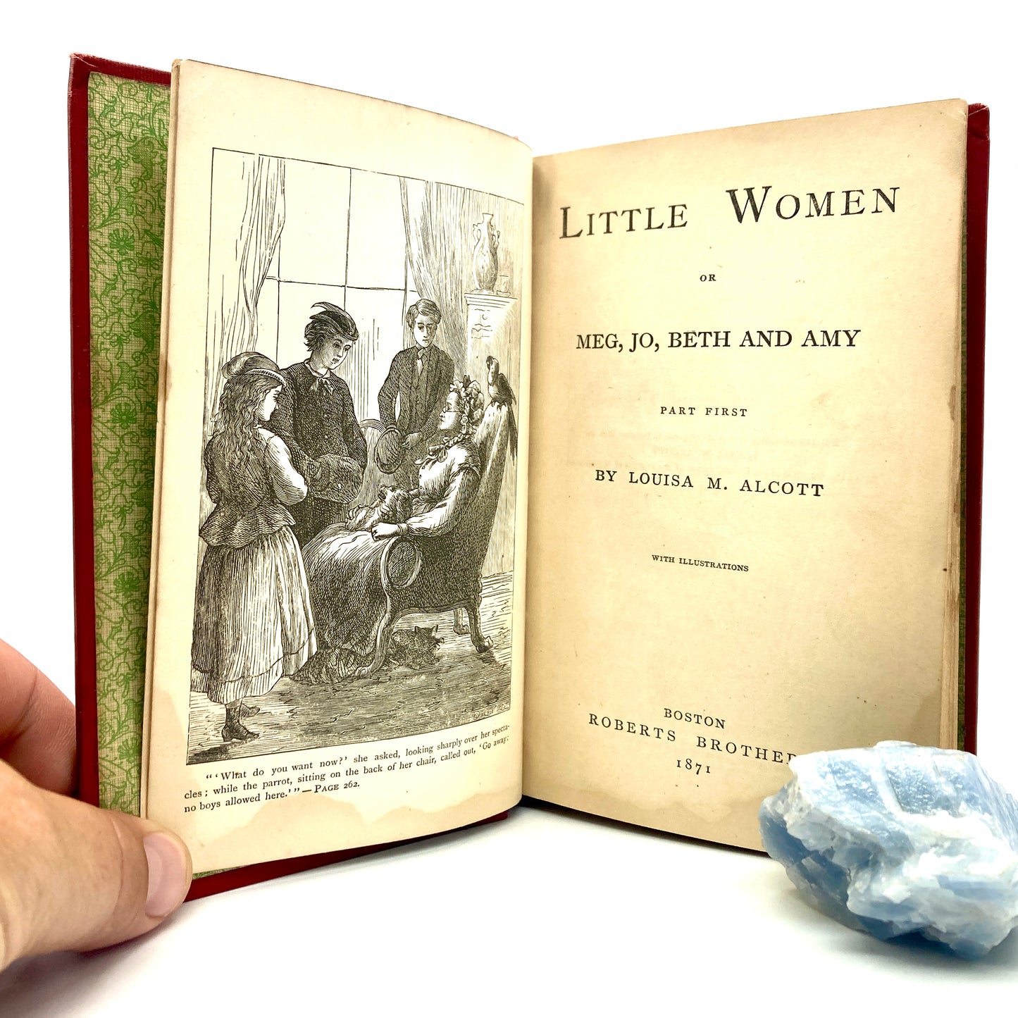 ALCOTT, Louisa May "Little Women: or, Meg, Jo, Beth, and Amy." [Roberts Bros, 1871]
