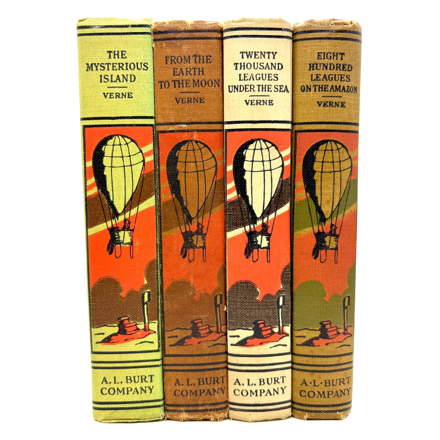 VERNE, Jules "Twenty Thousand Leagues Under the Sea" + 3 more [AL Burt, c1932]