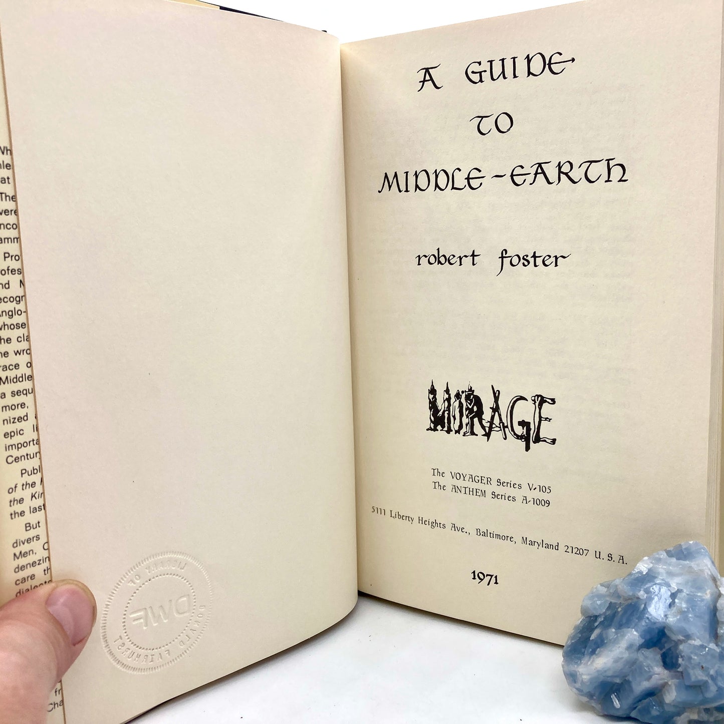 FOSTER, Robert "A Guide to Middle-Earth" [Mirage, 1971] 2nd Printing, Tolkien