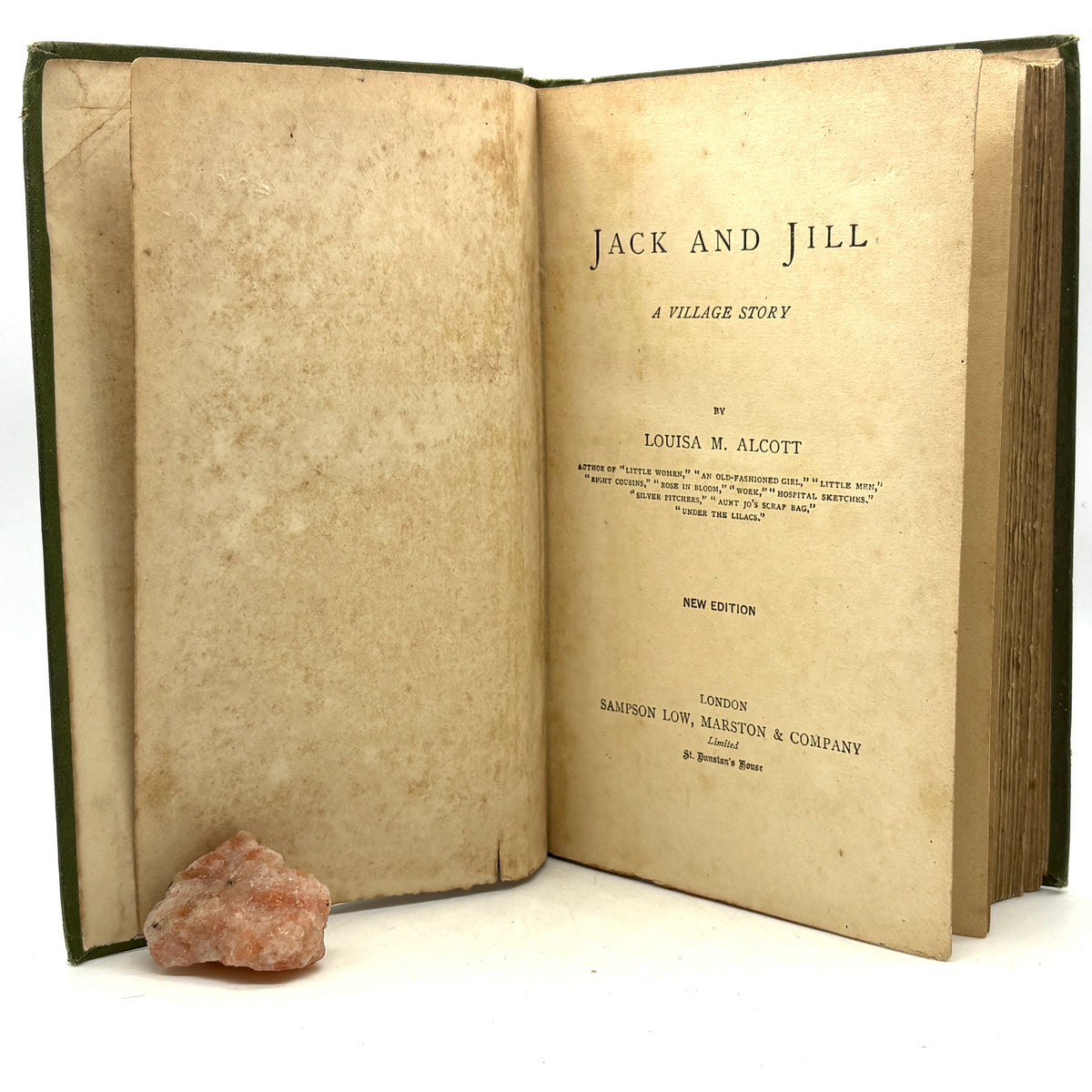 Alcott, Louisa May “Jack and Jill” [Sampson Low, Marston & Co, nd/c.1890s]