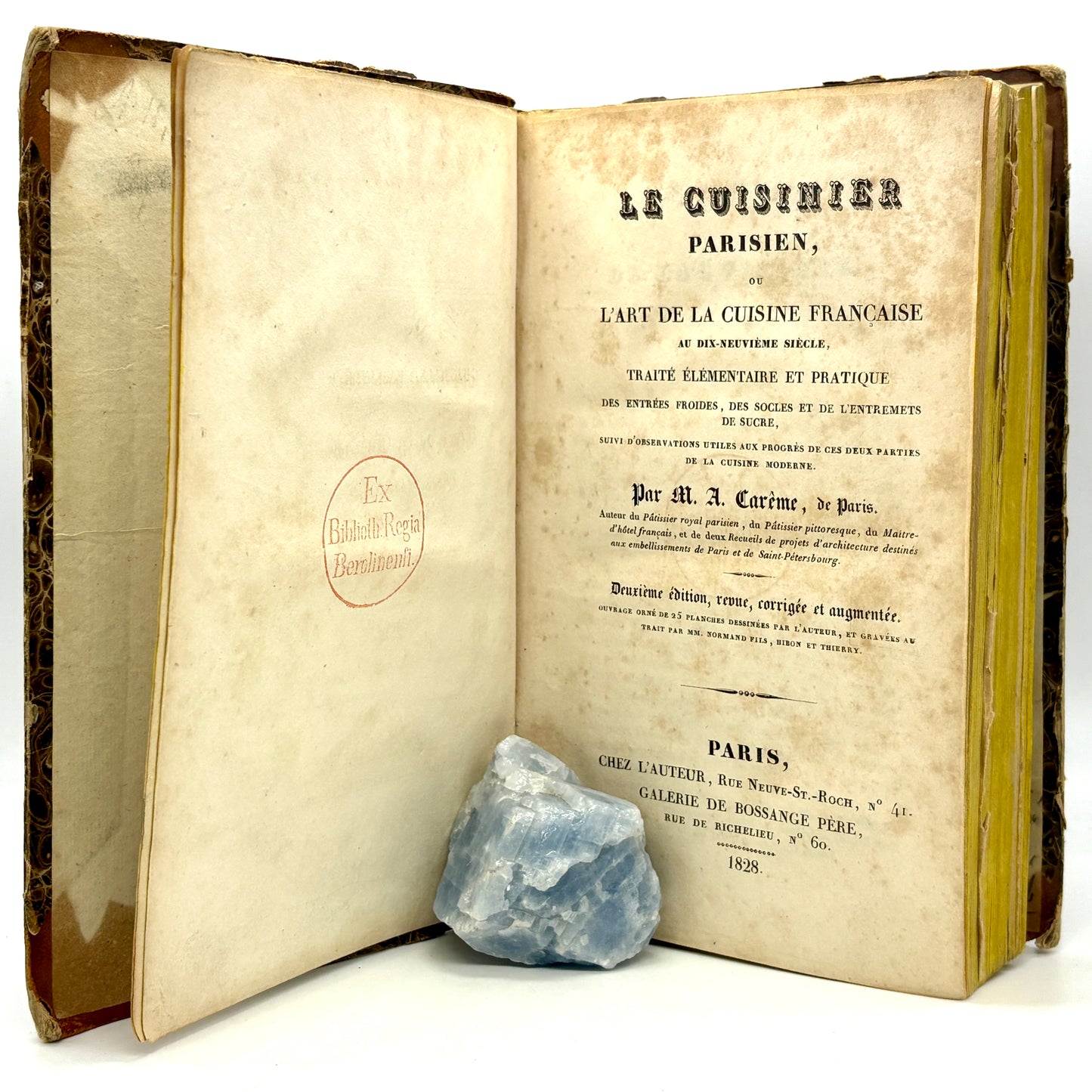 CARÊME, M.A. "Le Cuisinier Parisien, ou L'Art de la Cuisine Française" [1828] Signed