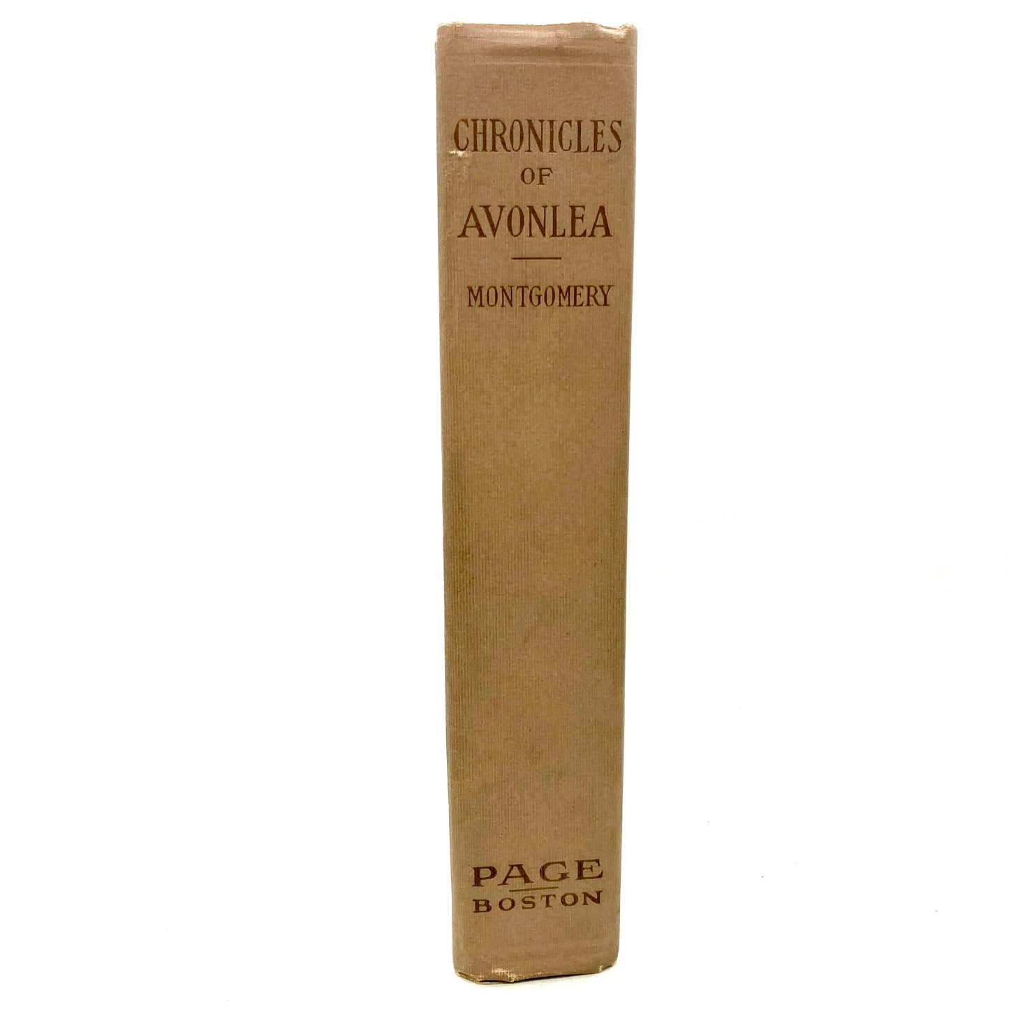 MONTGOMERY, L.M. "Chronicles of Avonlea" [LC Page, 1912] 1st Edition/1st