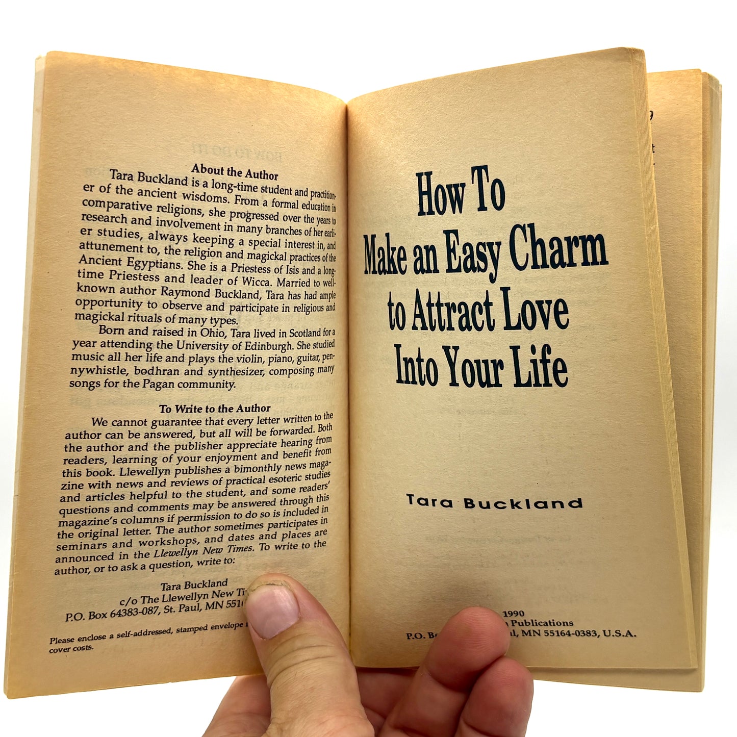 BUCKLAND, Tara "How to Make an Easy Charm to Attract Love" [Llewellyn, 1990]