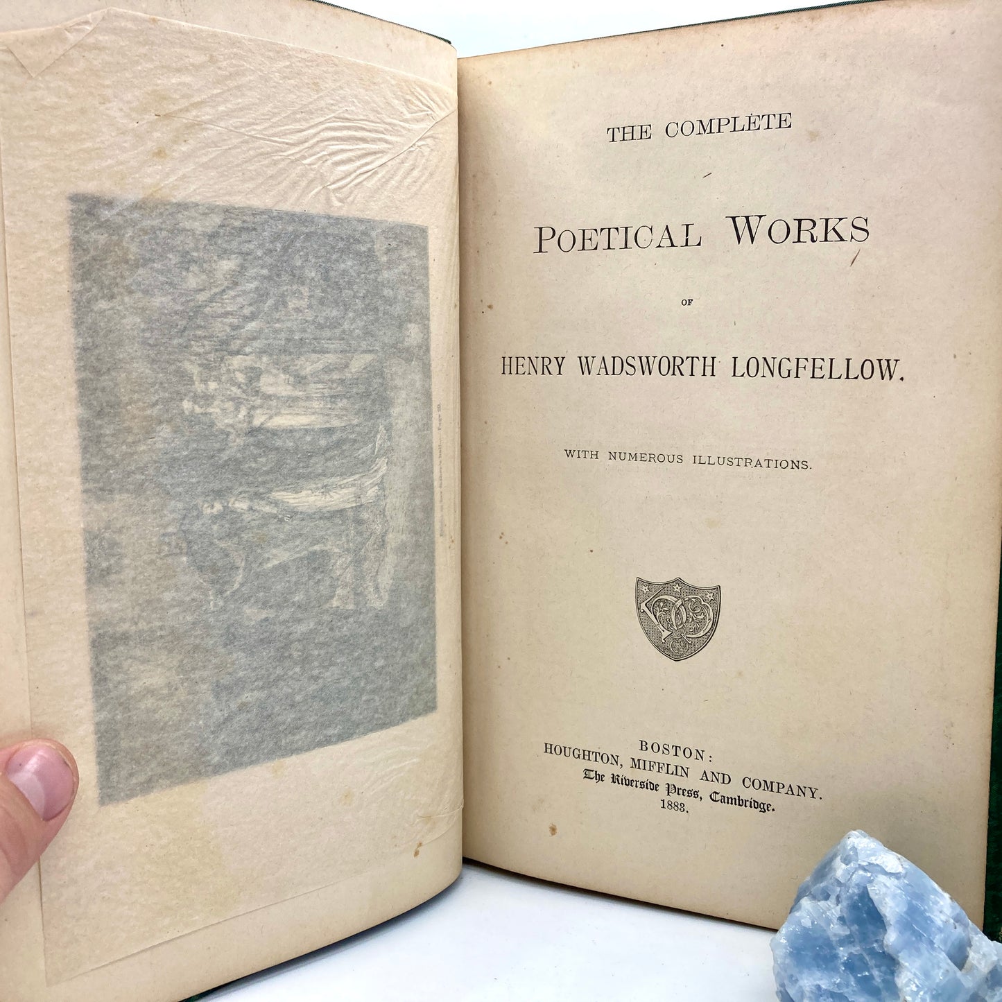 LONGFELLOW, Henry Wadsworth "The Complete Poetical Works" [Houghton Mifflin, 1883]