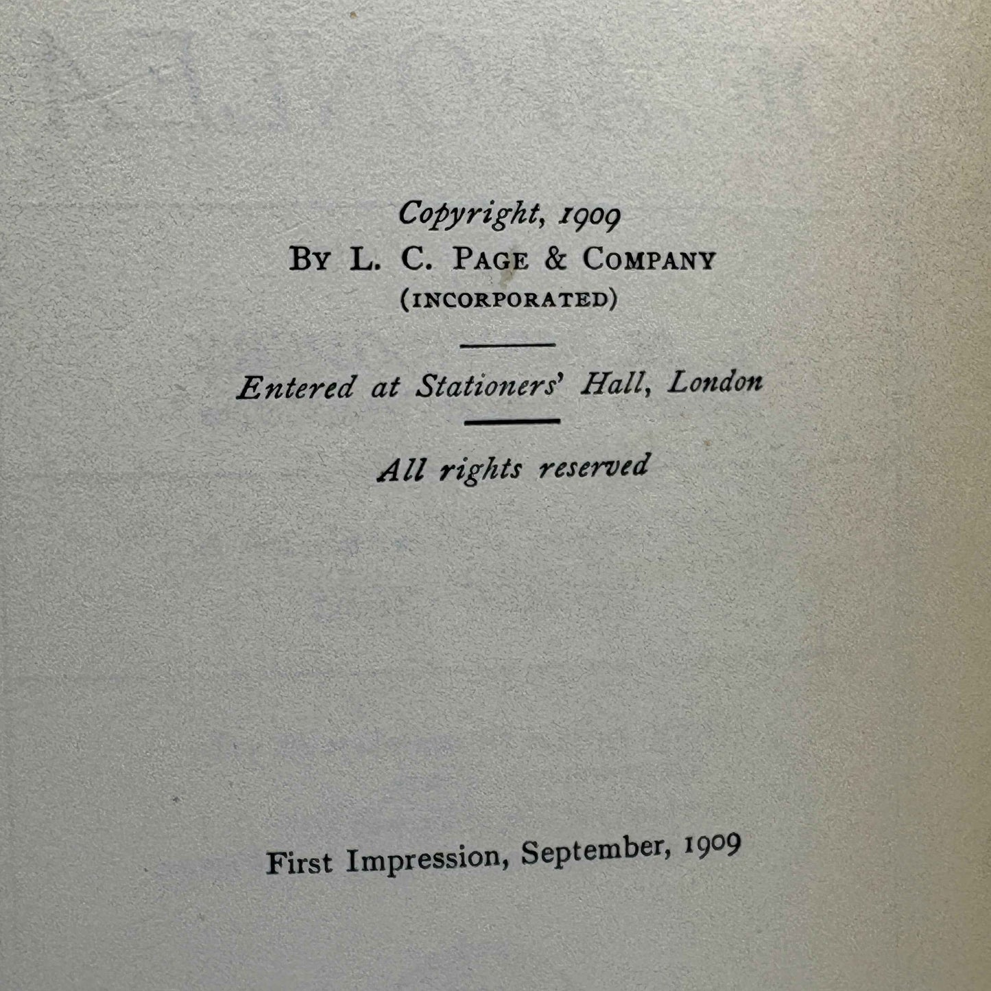 MONTGOMERY, L. M. "Anne of Avonlea" [L. C. Page & Co, 1909] 1st Edition