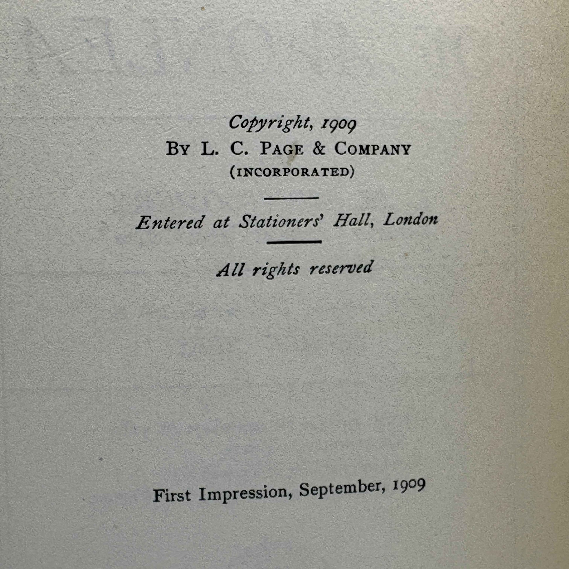 MONTGOMERY, L. M. "Anne of Avonlea" [L. C. Page & Co, 1909] 1st Edition