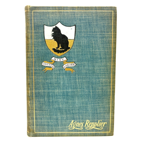 REPPLIER, Agnes "The Fireside Sphinx" [Houghton Mifflin, 1901] 1st Edition, Cats