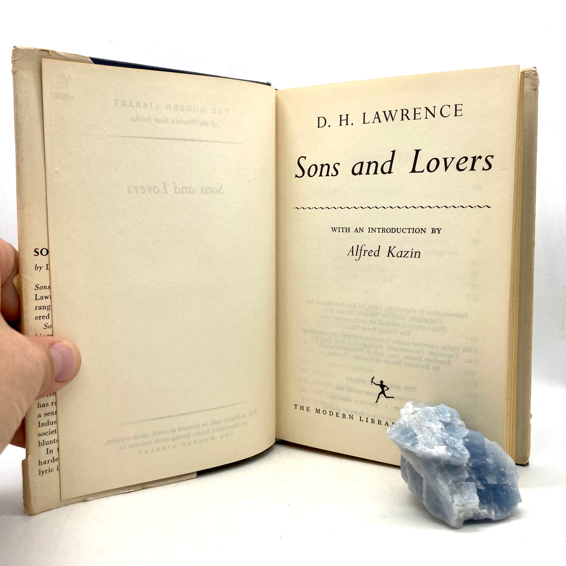 LAWRENCE, D.H. "Sons and Lovers by DH Lawrence [Modern Library, 1962] - Buzz Bookstore