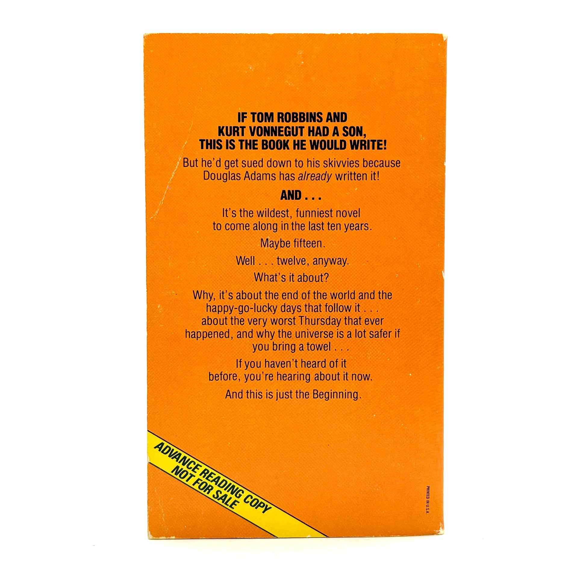 ADAMS, Douglas “The Hitchhiker’s Guide to the Galaxy” [Pocket Books, 1981] ARC