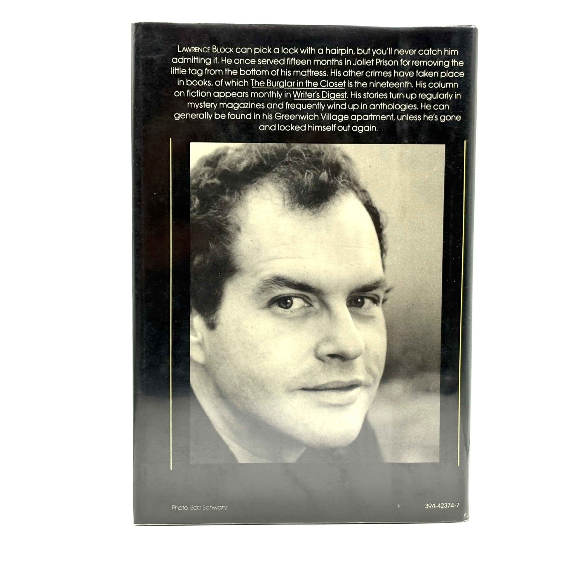 BLOCK, Lawrence “The Burglar in the Closet” [Random House, 1978] Signed 1st