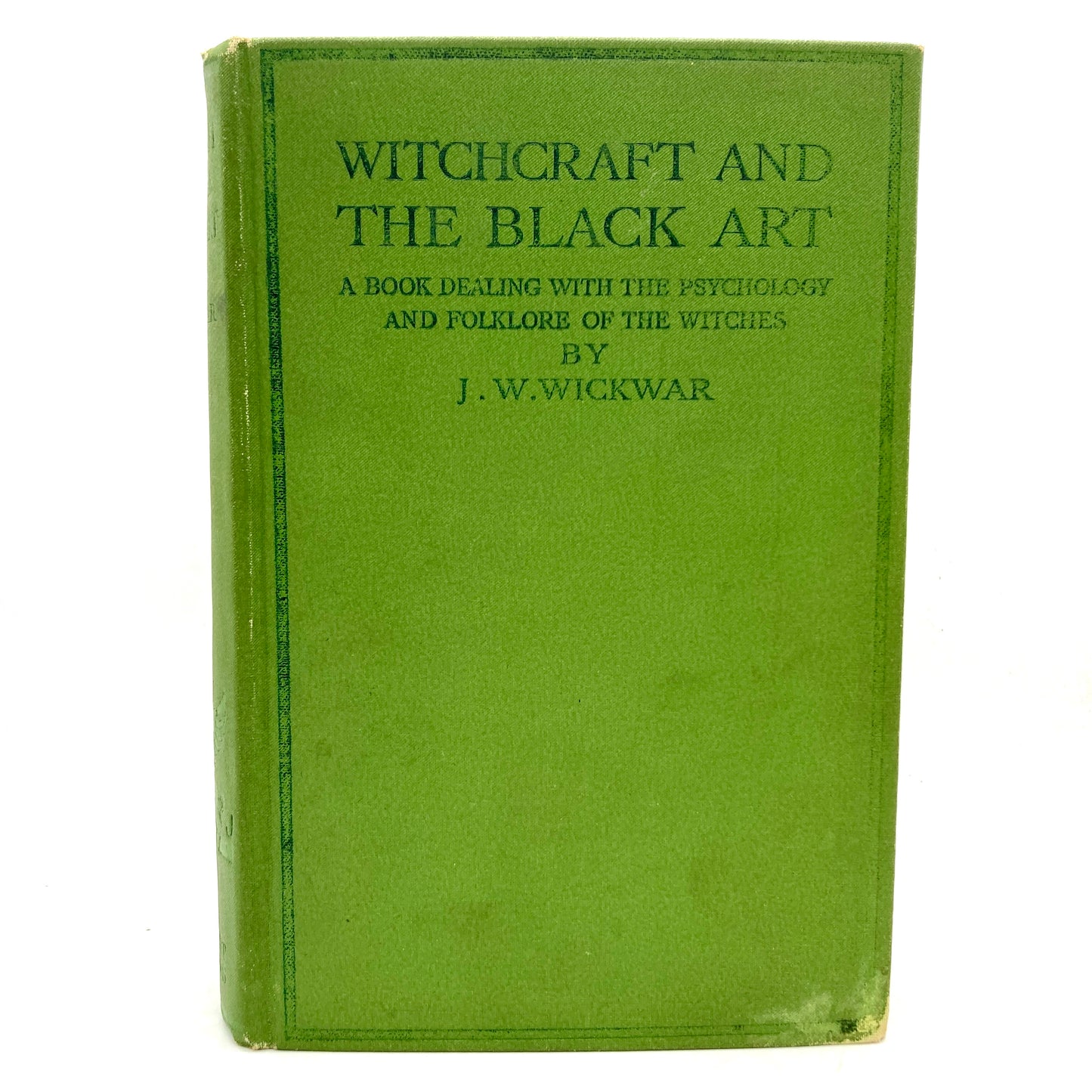 WICKWAR, J.W. "Witchcraft and the Black Art" [Herbert Jenkins, n.d./c1925]