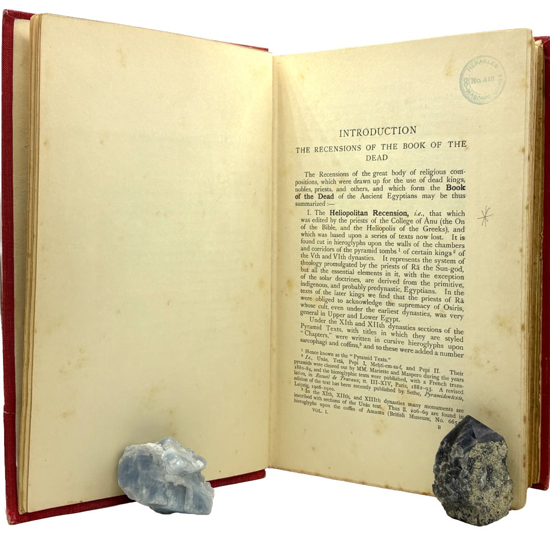 BUDGE, E. A. Wallis "The Book of the Dead: The Papyrus of Ani" [Medici Society, 1913]