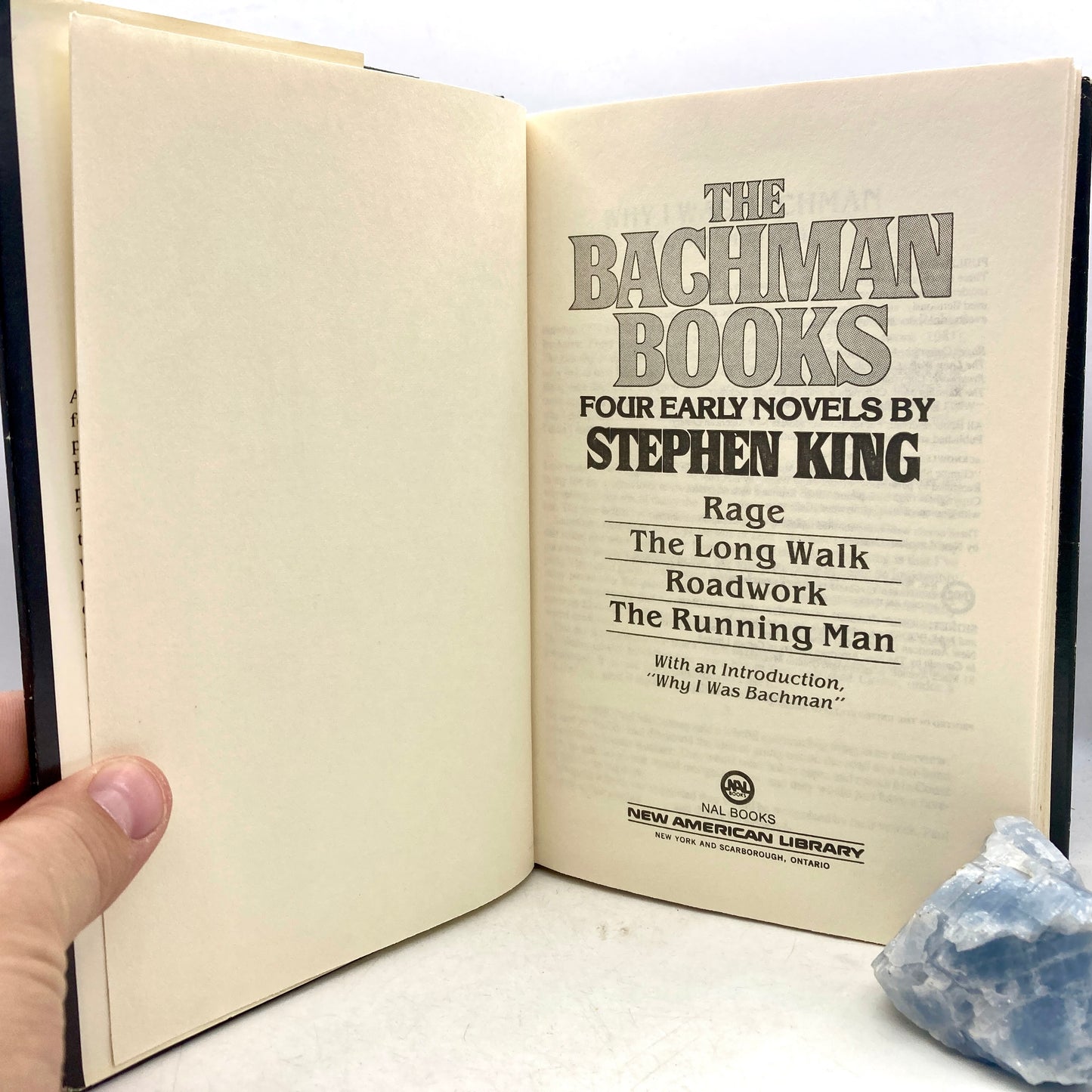 KING, Stephen "The Bachman Books" [New American Library, 1985]