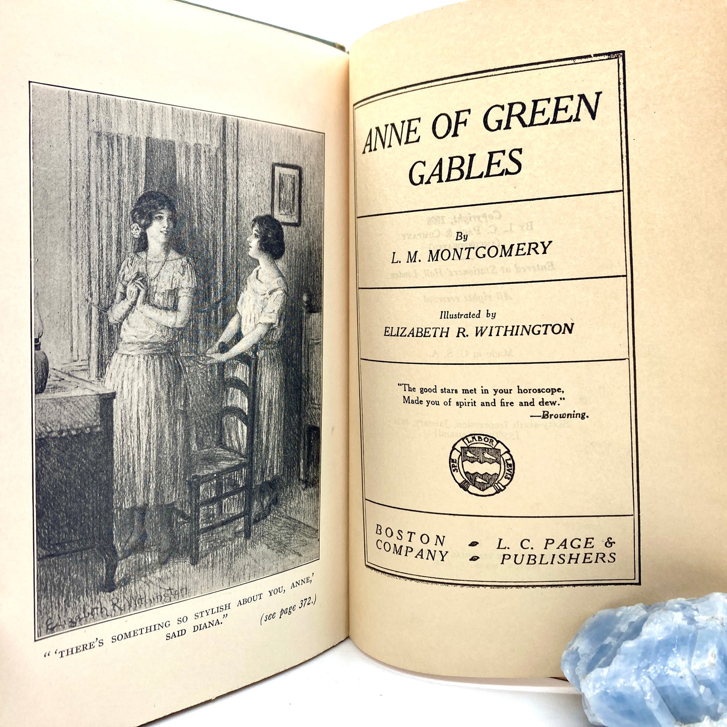 MONTGOMERY, Lucy Maud "Anne of Green Gables" [L.C. Page, 1931]