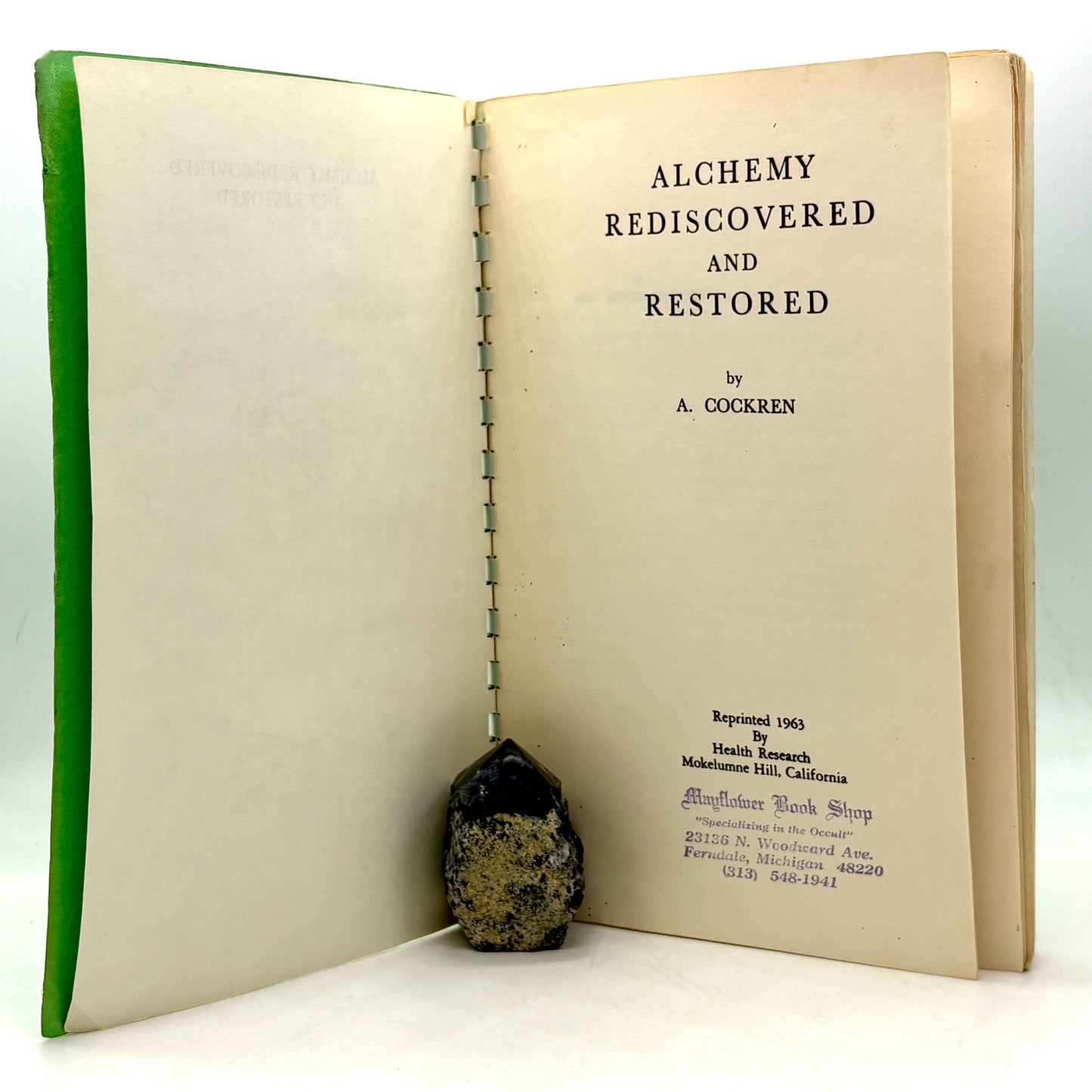 COCKREN, A. "Alchemy Rediscovered and Restored" [Health Research, 1963]