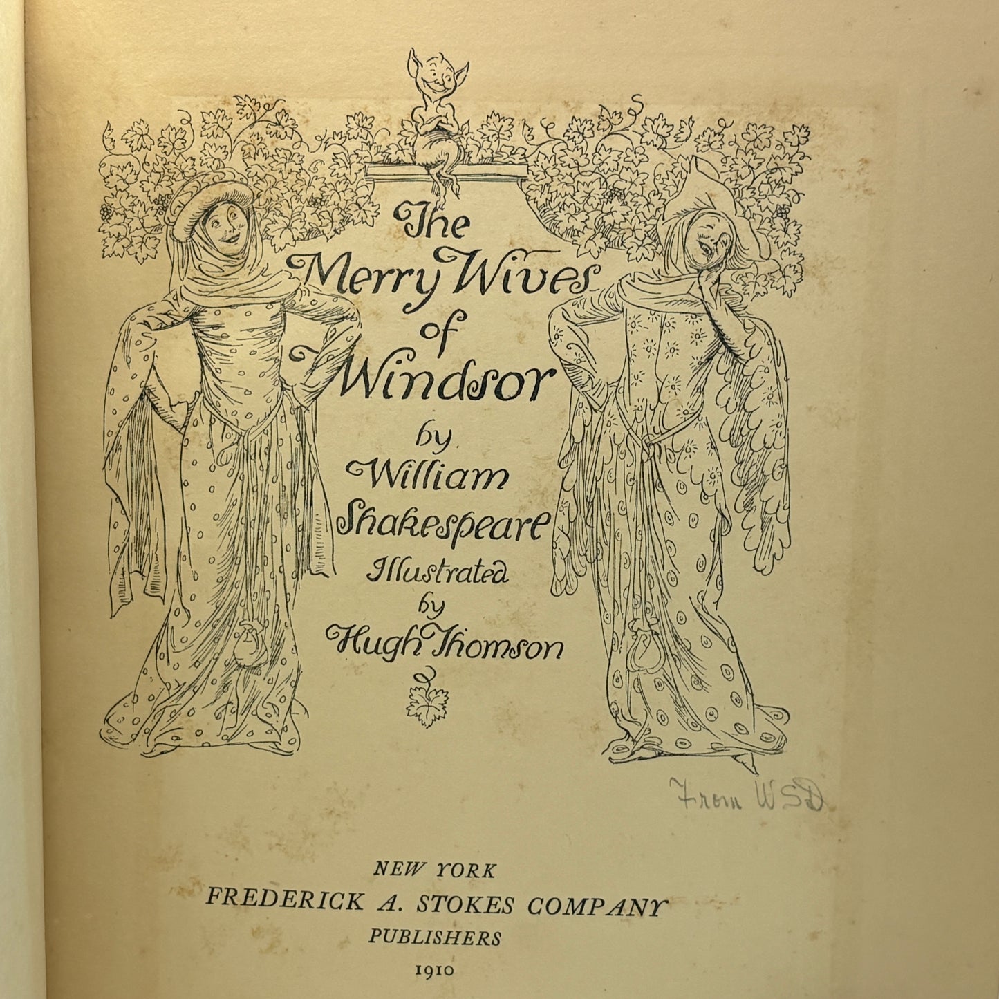 SHAKESPEARE, William "The Merry Wives of Windsor" [Stokes, 1910] Hugh Thomson