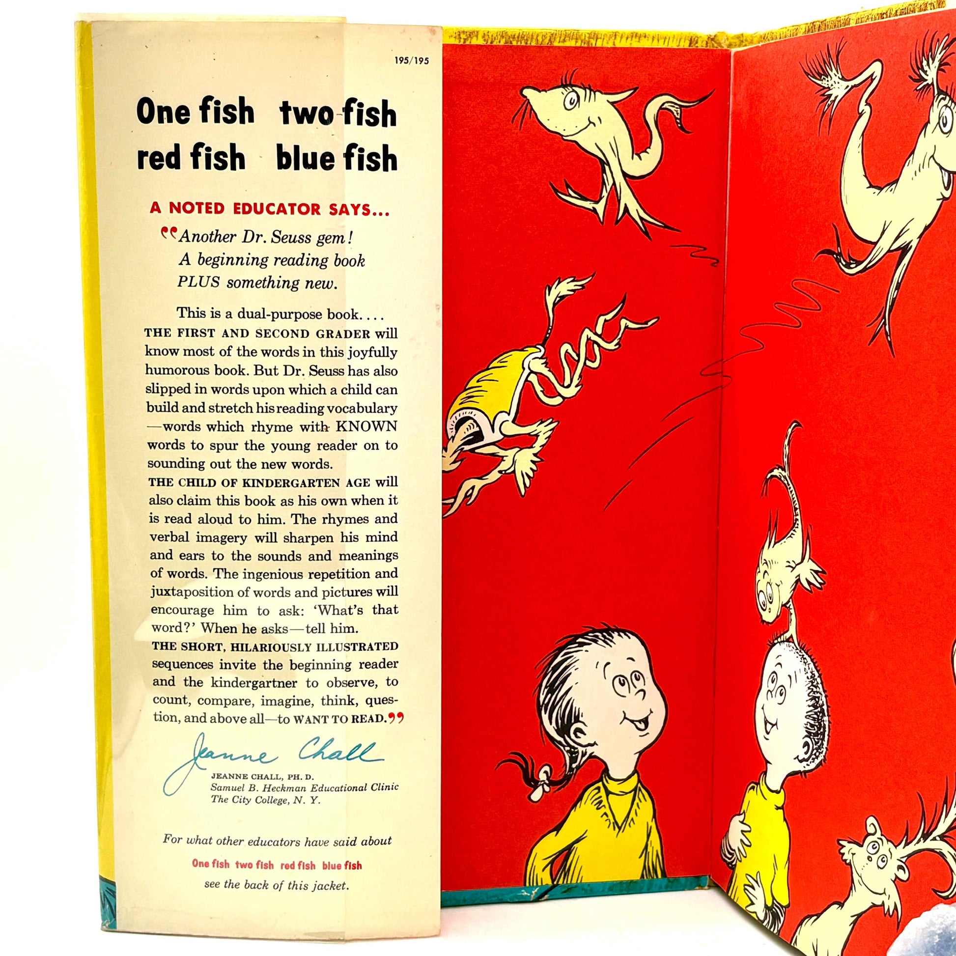 SEUSS, Dr. “One Fish Two Fish Red Fish Blue Fish” [Beginner Books, 1960] 1st Edition