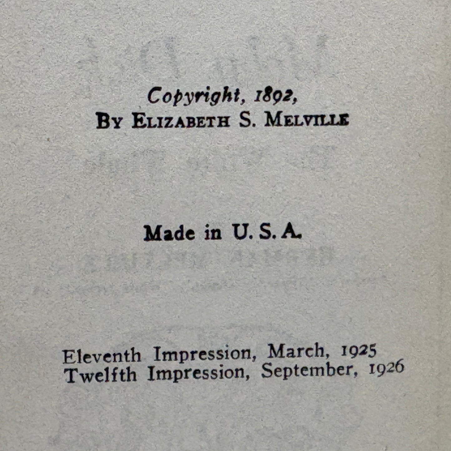 MELVILLE, Herman Moby-Dick; Or, The Whale [LC Page, 1926] St. Botolph